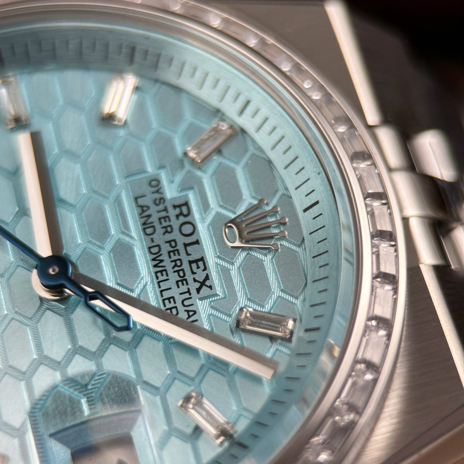 Rolex Land-Dweller 127236 Ice Blue Dial Diamond Bezel Swiss 1:1 Grade Watch - Image 5