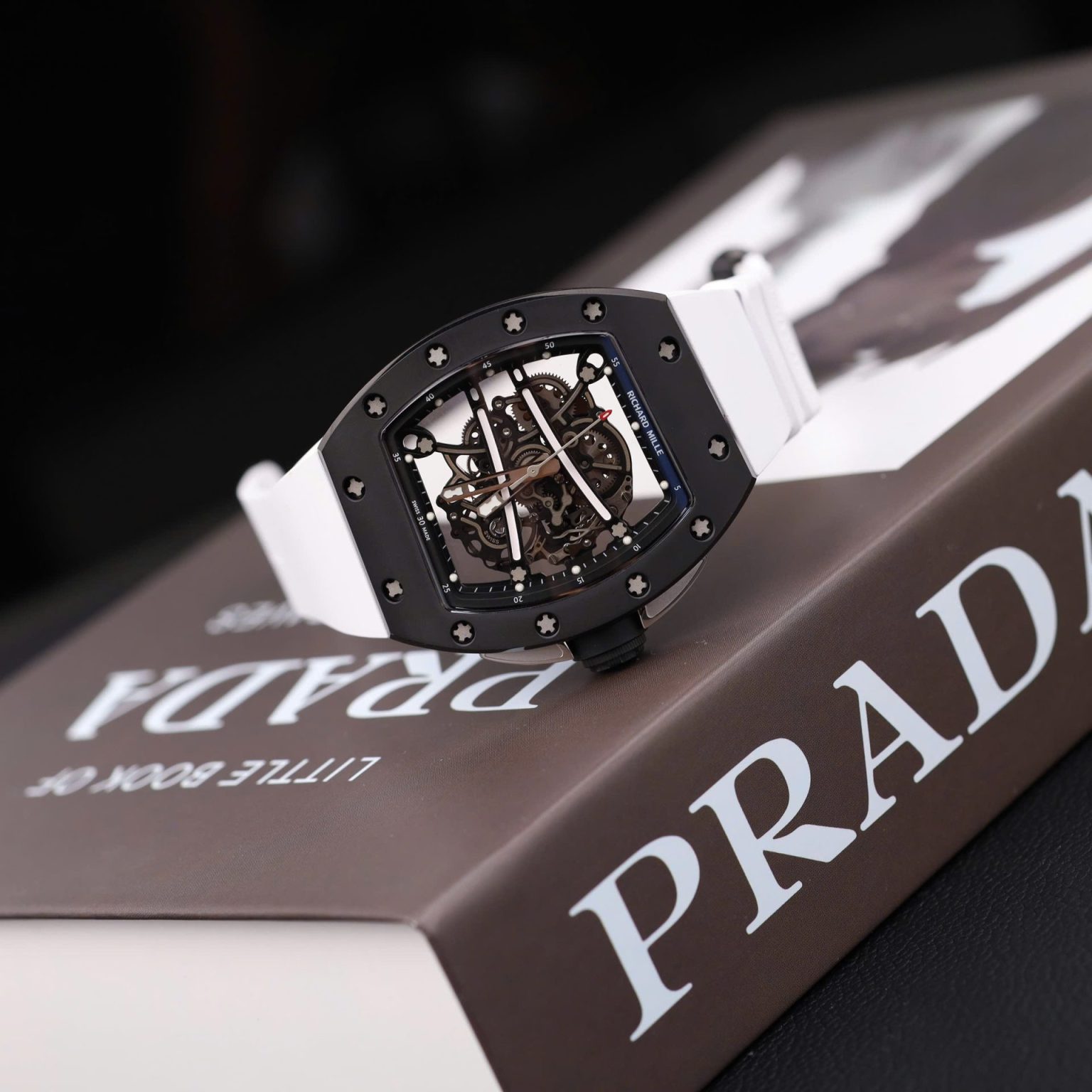 Richard Mille RM61-01 Black Ceramic Case Rubber Strap Swiss 1:1 Grade Watch - Image 6