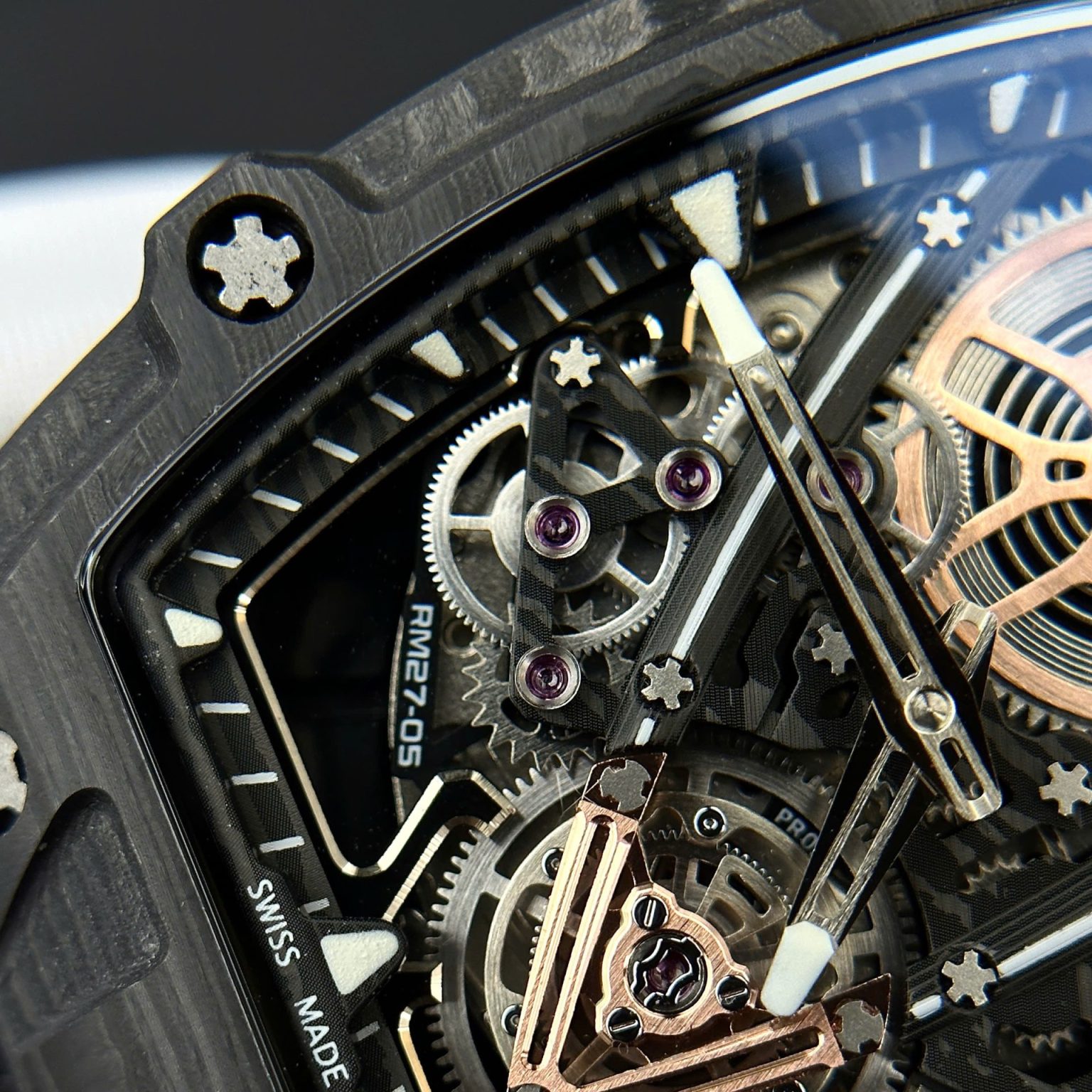 Richard Mille RM27-05 Carbon Swiss 1:1 Grade Watch - Image 3