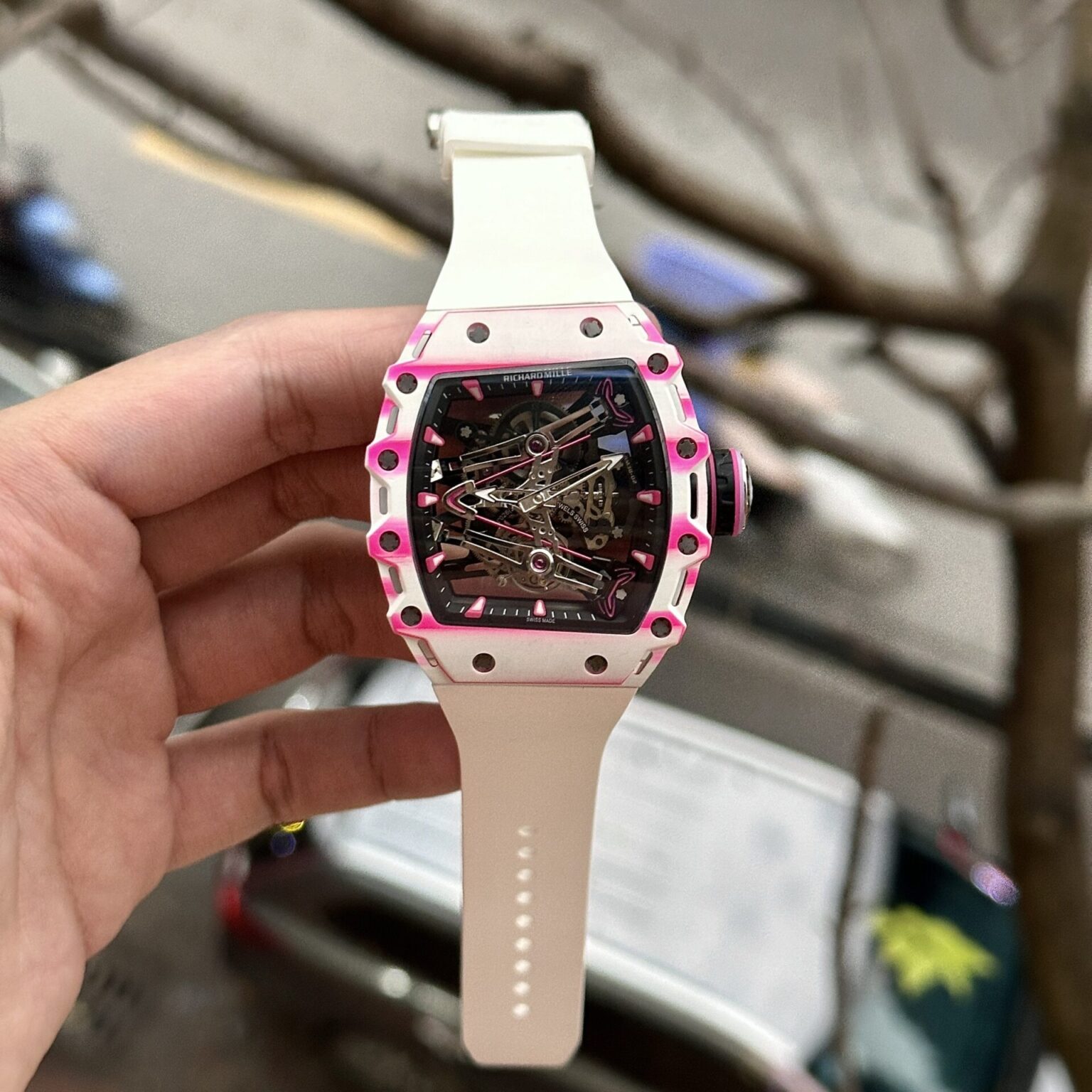 Richard Mille RM38-02 Tourbillon Rubber Strap Swiss 1:1 Grade Watch - Image 2