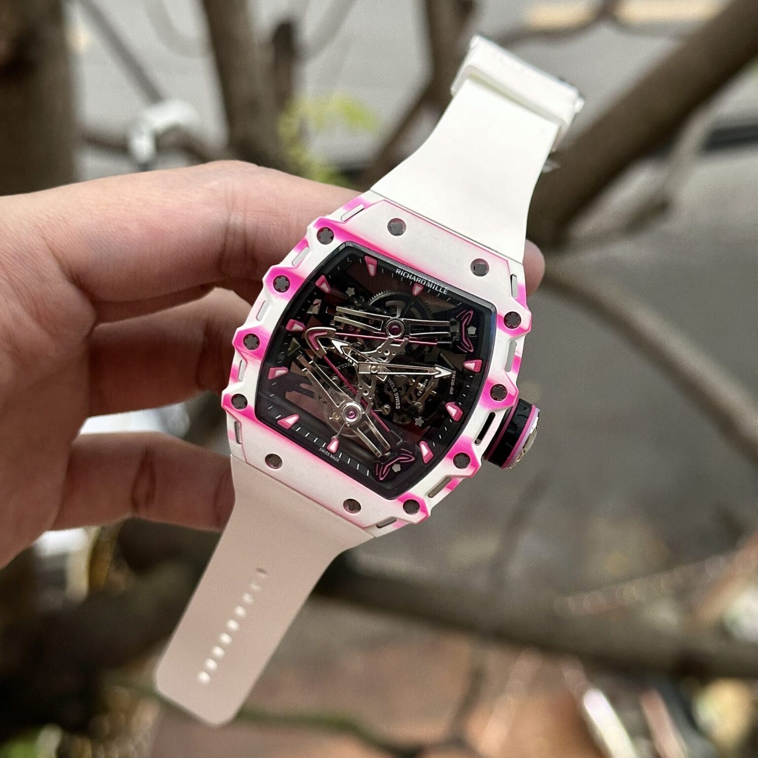 Richard Mille RM38-02 Tourbillon Rubber Strap Swiss 1:1 Grade Watch - Image 4