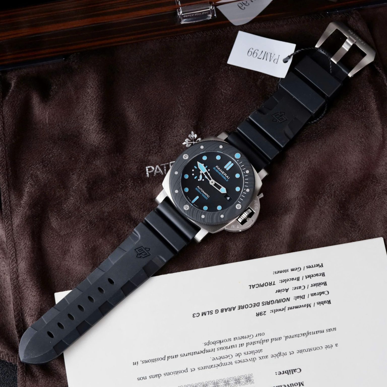 Panerai Submersible BMG-Tech PAM00799 Black Dial Rubber Strap Swiss 1:1 Grade Watch - Image 3
