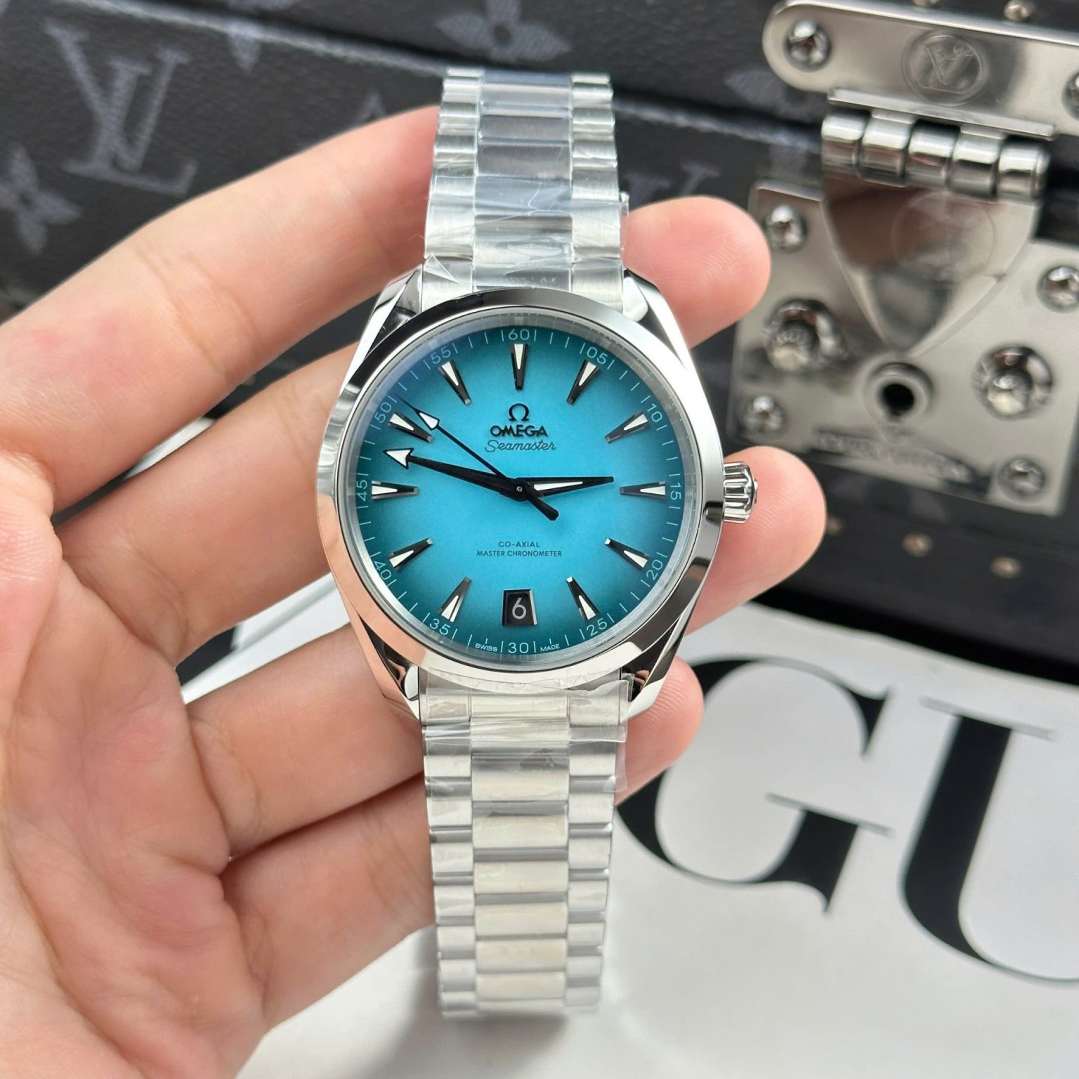 Omega Seamaster Co-Axial Blue Dial Swiss 1:1 Grade Watch