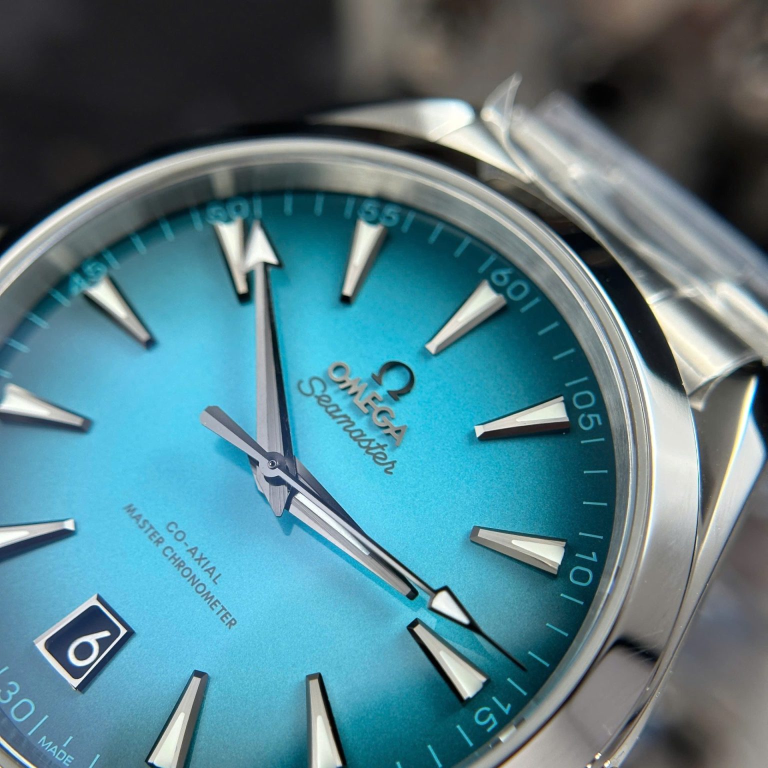 Omega Seamaster Co-Axial Blue Dial Swiss 1:1 Grade Watch - Image 5