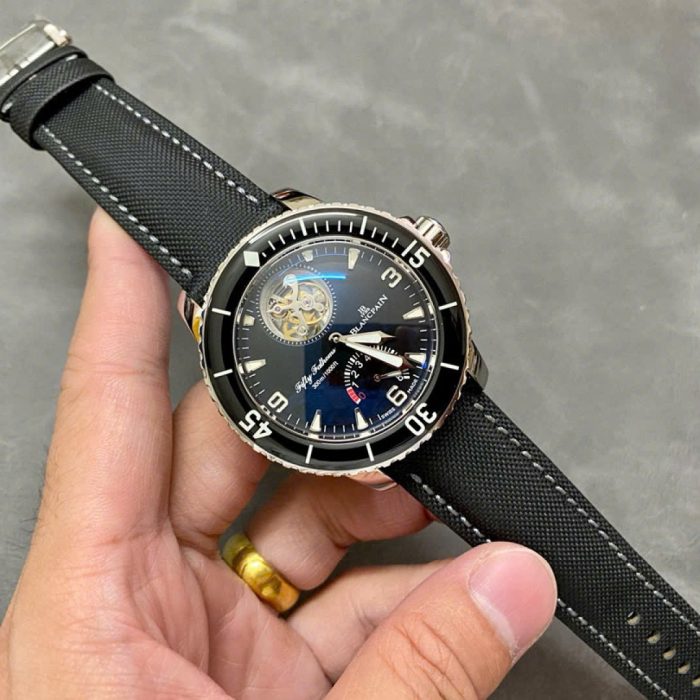 Blancpain Fifty Fathoms Tourbillon 8 Jours Black Dial Swiss 1:1 Grade Watch