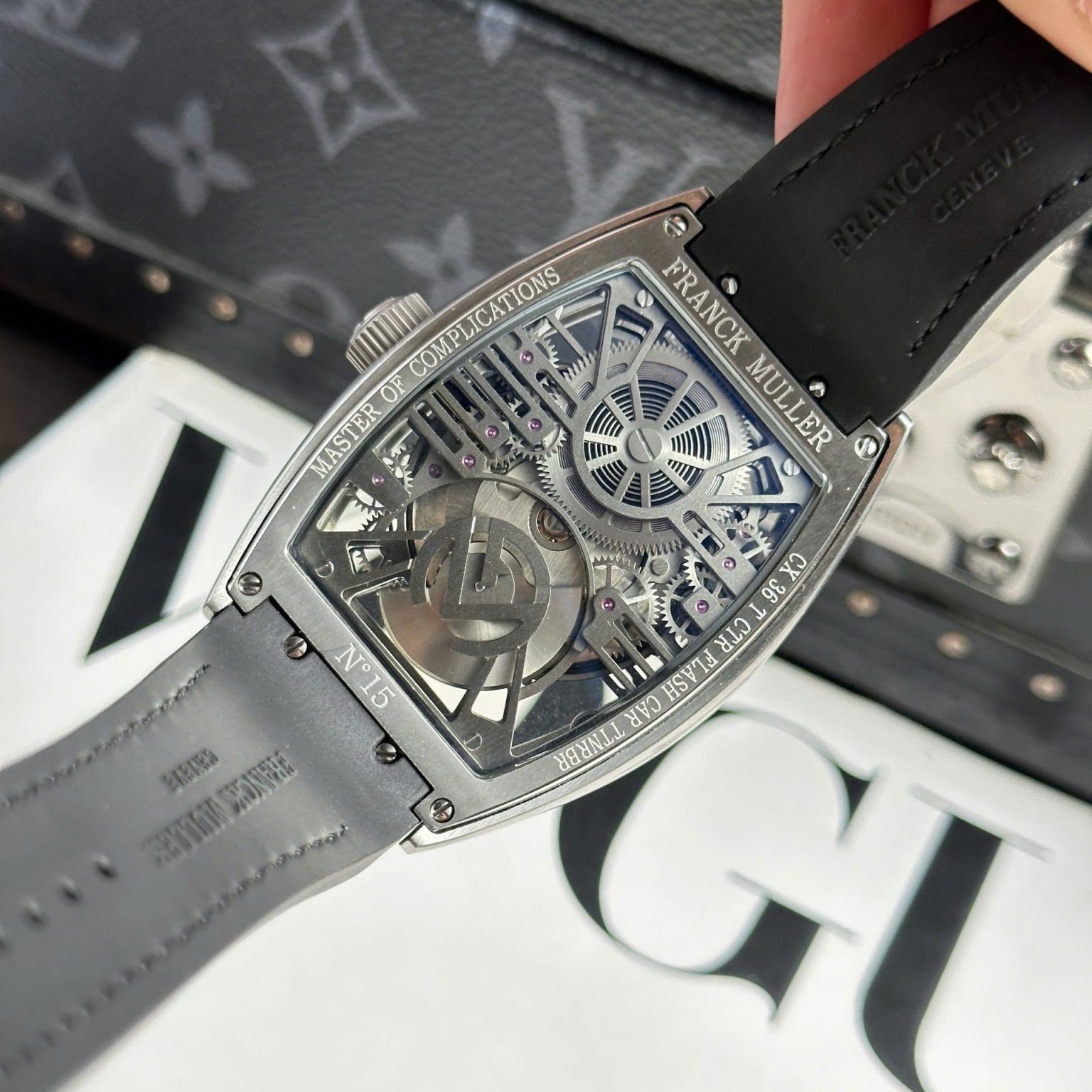 Franck Muller Curvex CX Grand Central Tourbillon Skeleton 42x56mm Swiss 1:1 Grade Watch - Image 10