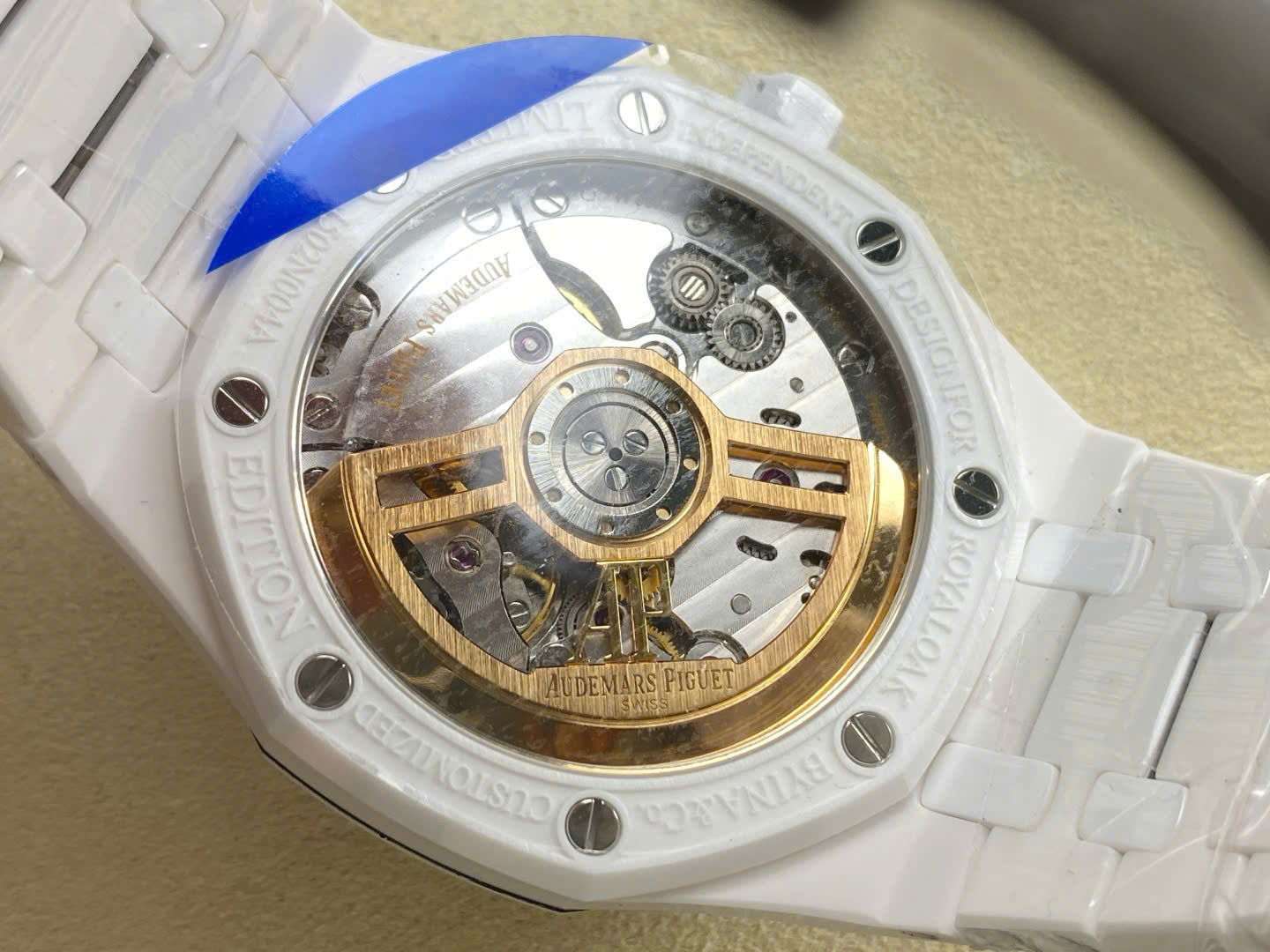 Audemars Piguet Royal Oak 15500 White Ceramic White Dial 41mm Swiss 1:1 Grade Automatic Watch - Image 8