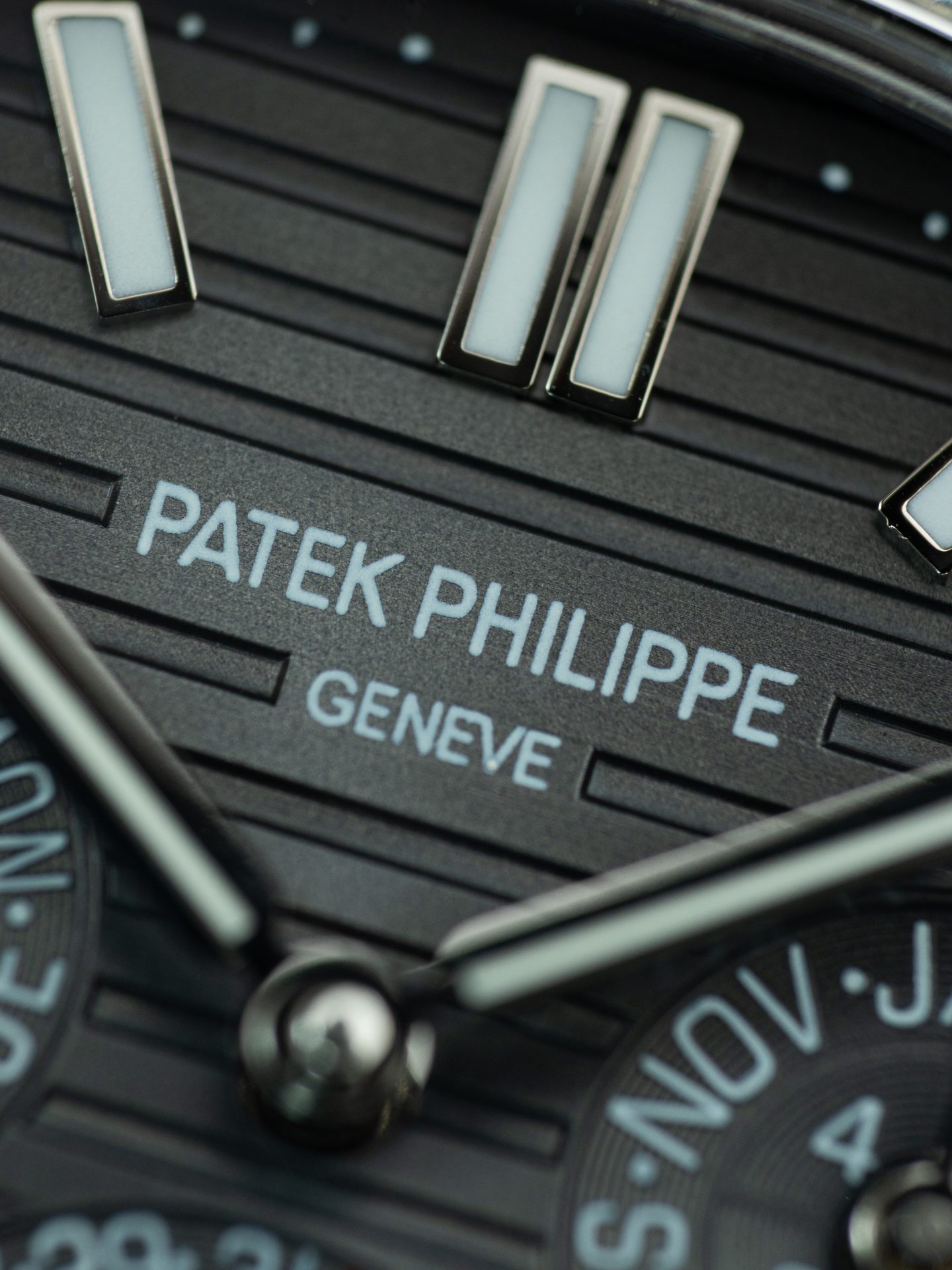 Patek Philippe Nautilus 5740 Gray Dial 40mm Swiss 1:1 Grade Automatic Watch with Gem Bezel - Image 3