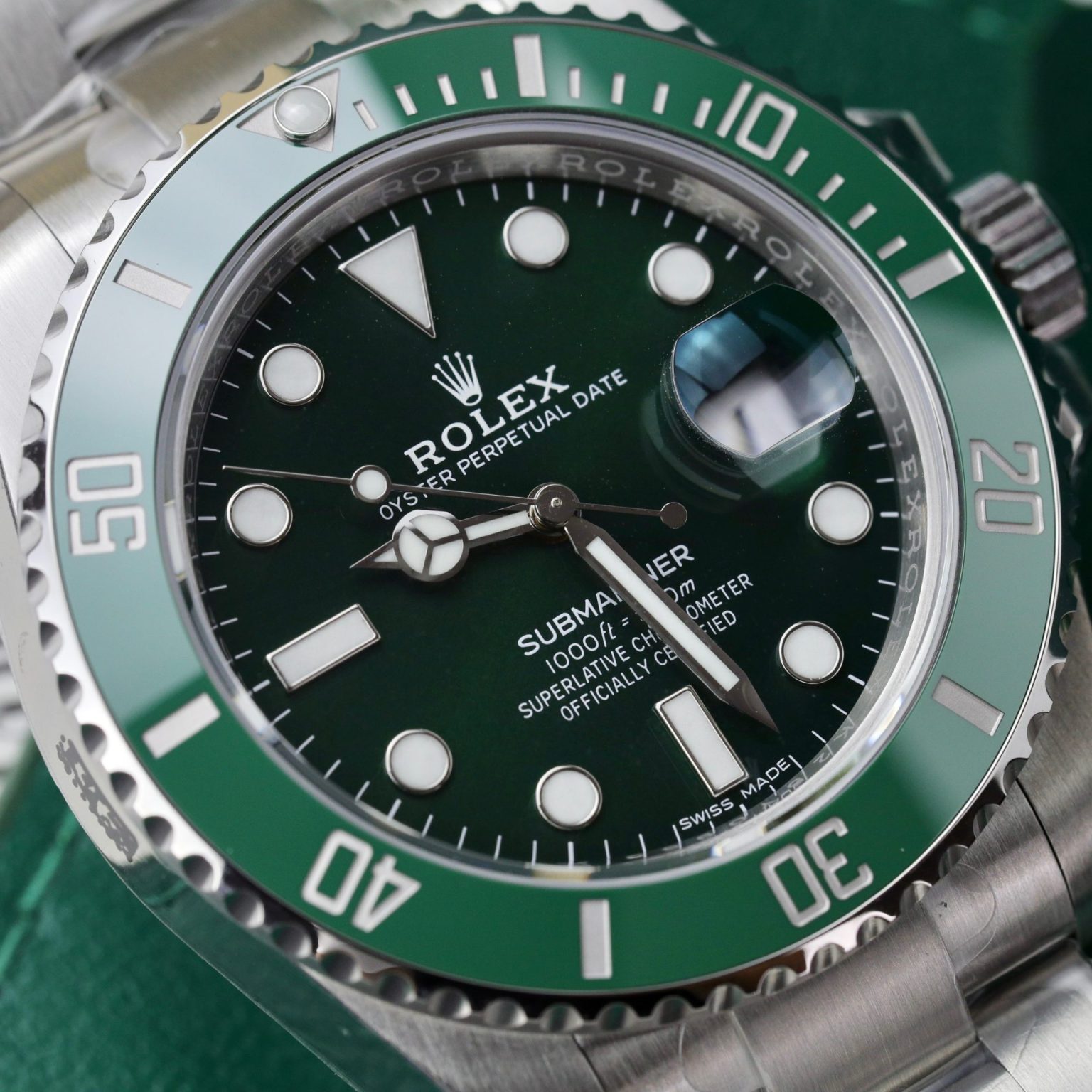 Rolex Submariner 116610LV Hulk 40mm Swiss 1:1 Grade Automatic Watch - Image 2