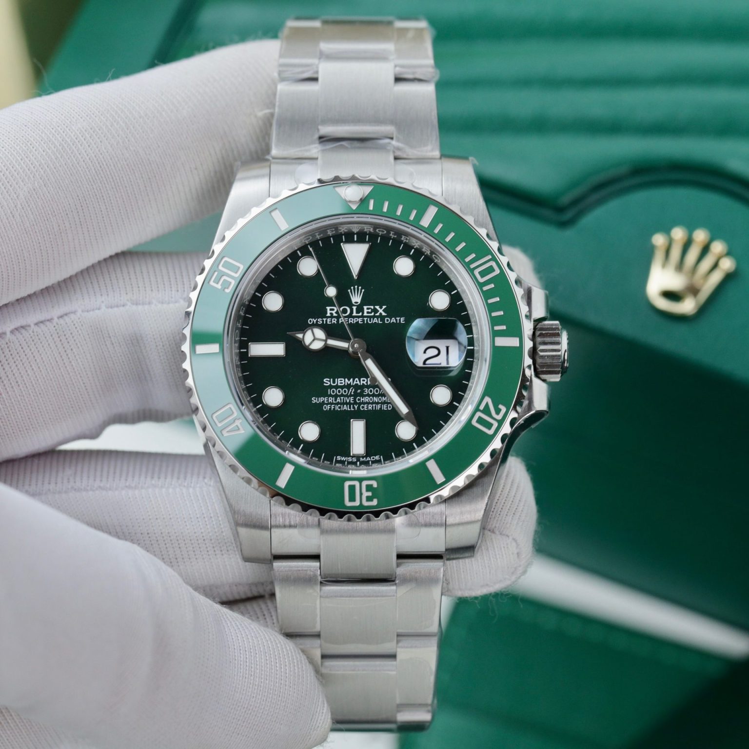 Rolex Submariner 116610LV Hulk 40mm Swiss 1:1 Grade Automatic Watch