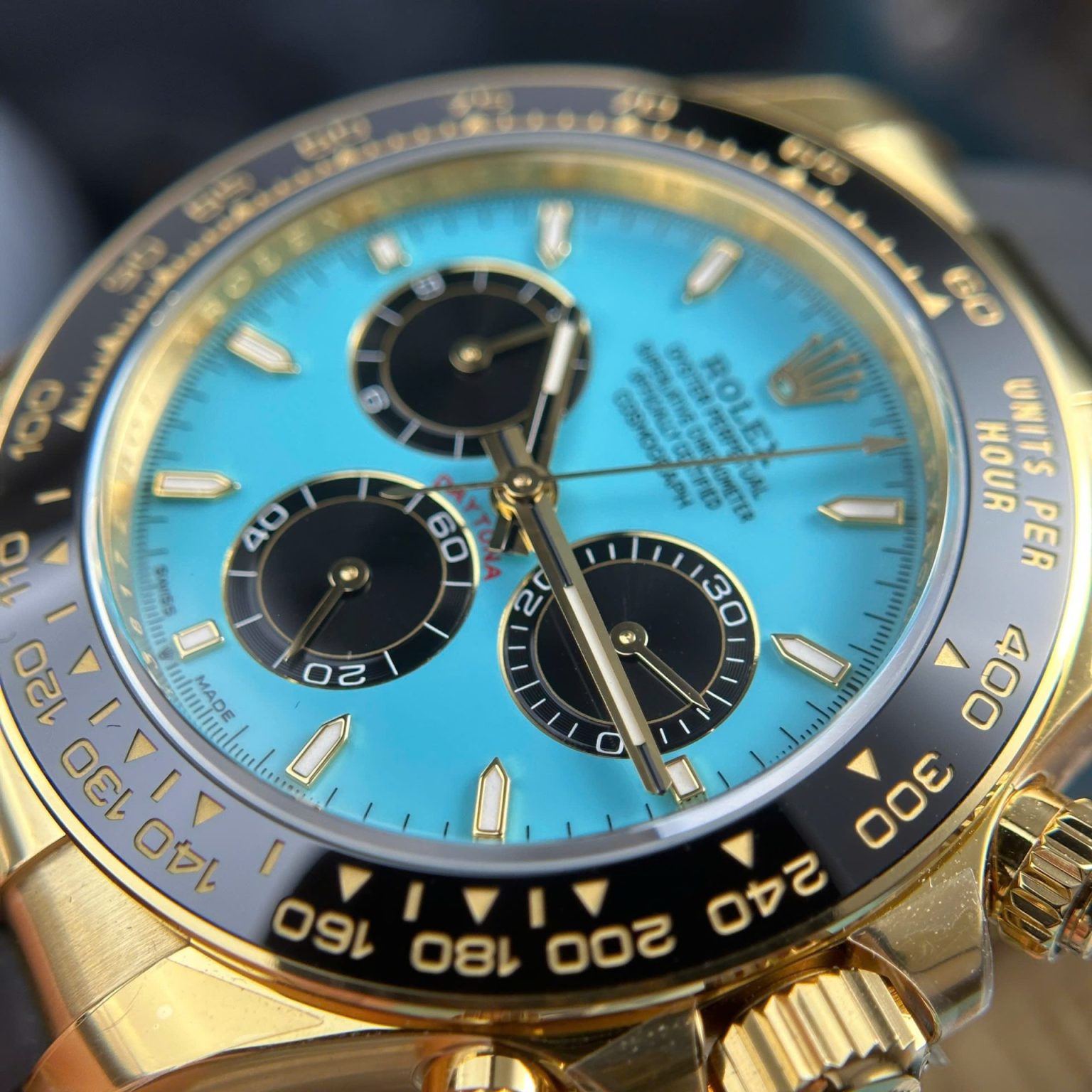 Rolex Cosmograph Daytona 126518LN Turquoise Blue Lacquer Dial 40mm Swiss 1:1 Grade Automatic Watch - Image 5