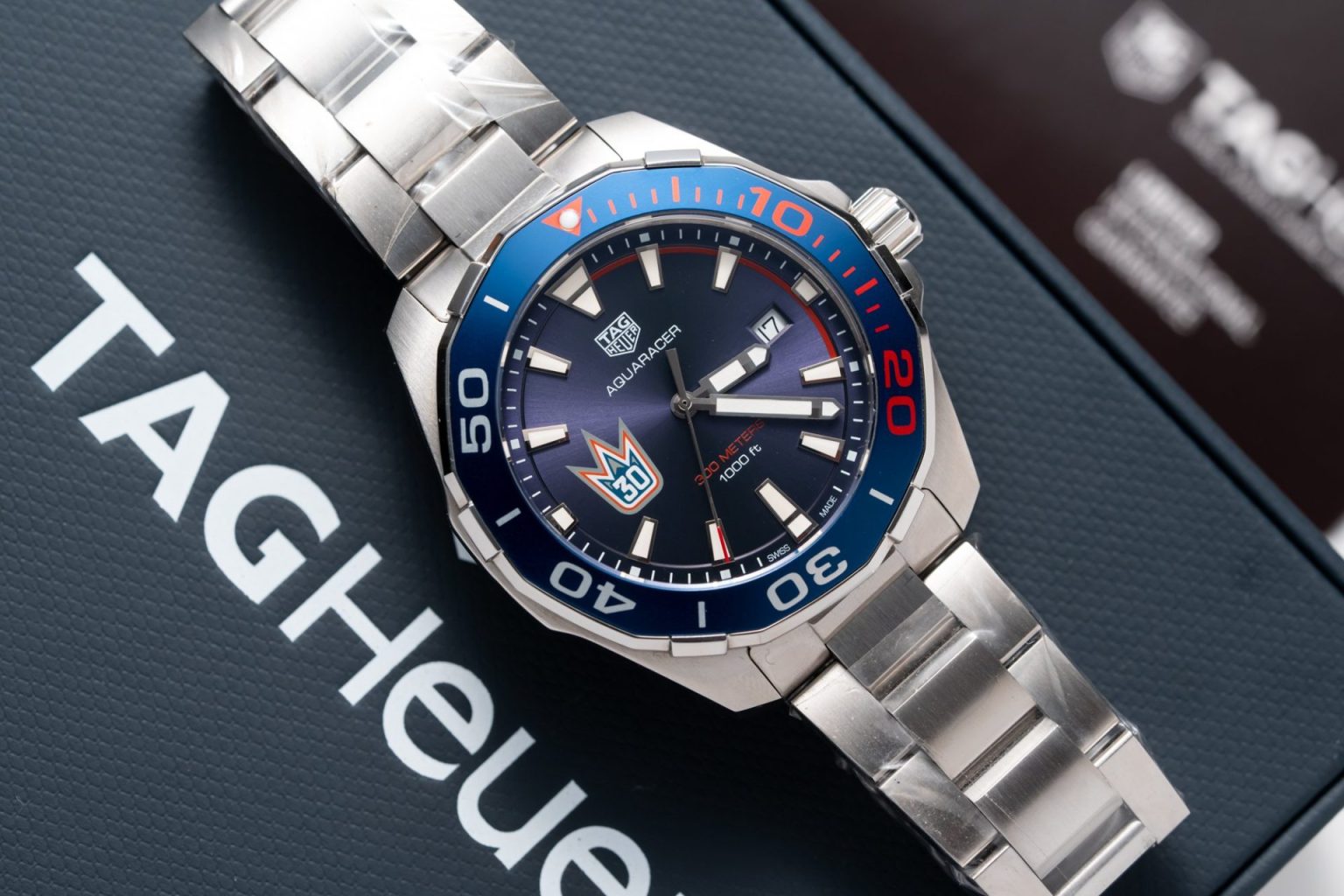 Tag Heuer Aquaracer Henrik Lundqvist Blue Dial 43mm Swiss 1:1 Grade Automatic Watch - Image 2