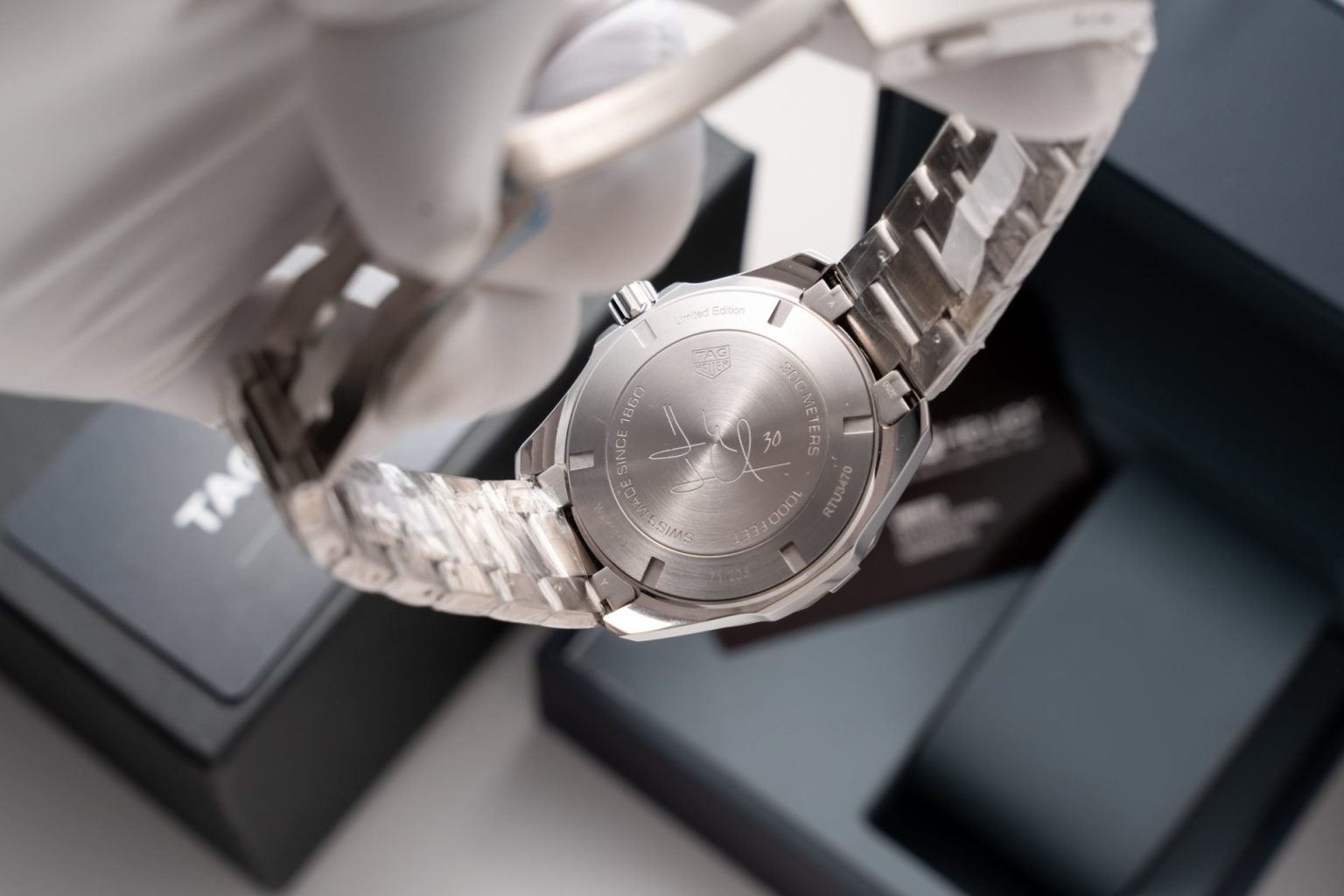 Tag Heuer Aquaracer Henrik Lundqvist Blue Dial 43mm Swiss 1:1 Grade Automatic Watch - Image 7