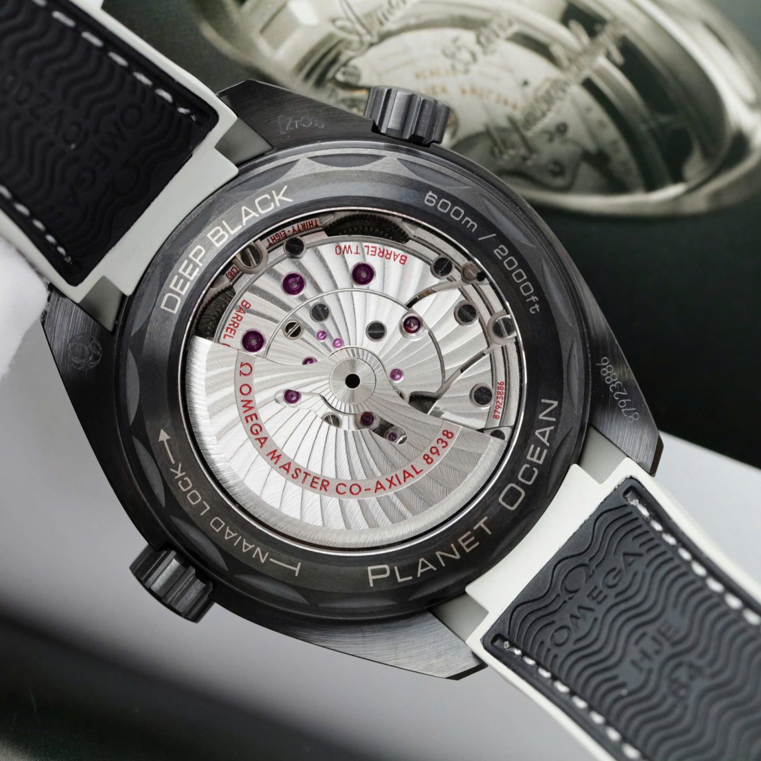 Omega Seamaster Planet Ocean Worldtimer Swiss 1:1 Grade Replica Watch Black Ceramic Automatic 45.5mm - Image 4