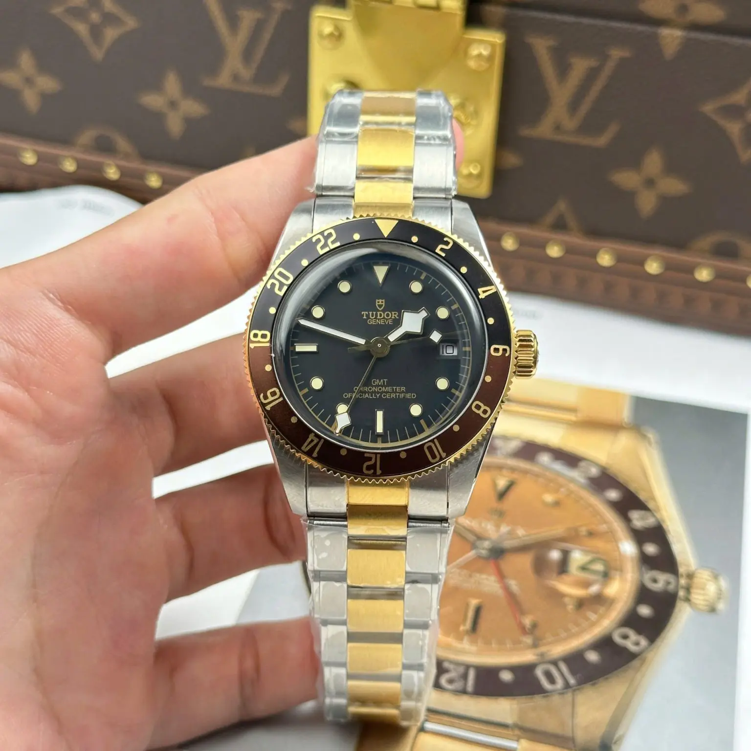 Tudor Black Bay GMT S&G Swiss 1:1 Grade Watch Black Dial Automatic 41mm