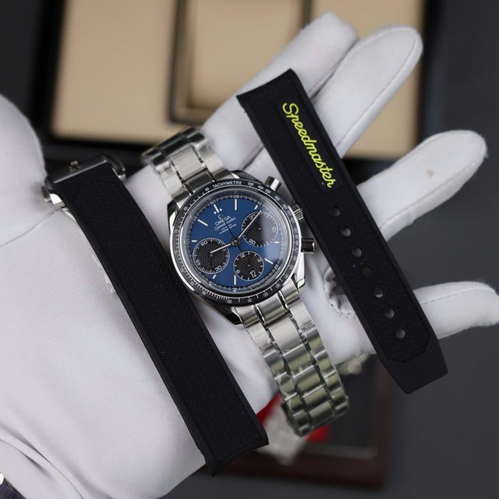 Omega Speedmaster Racing Chronograph Swiss 1:1 Grade Watch Blue Dial Automatic 40mm