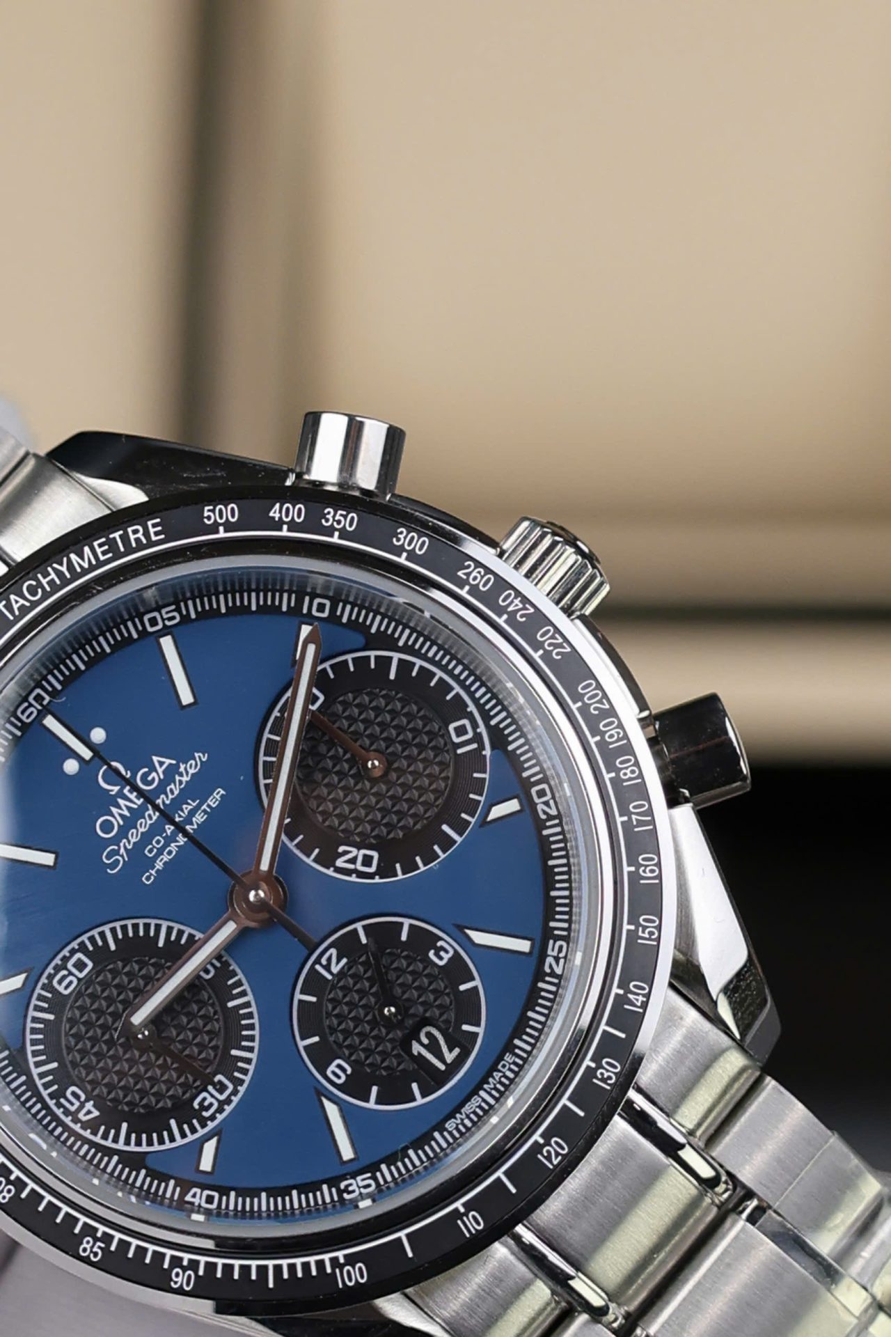 Omega Speedmaster Racing Chronograph Swiss 1:1 Grade Watch Blue Dial Automatic 40mm - Image 6