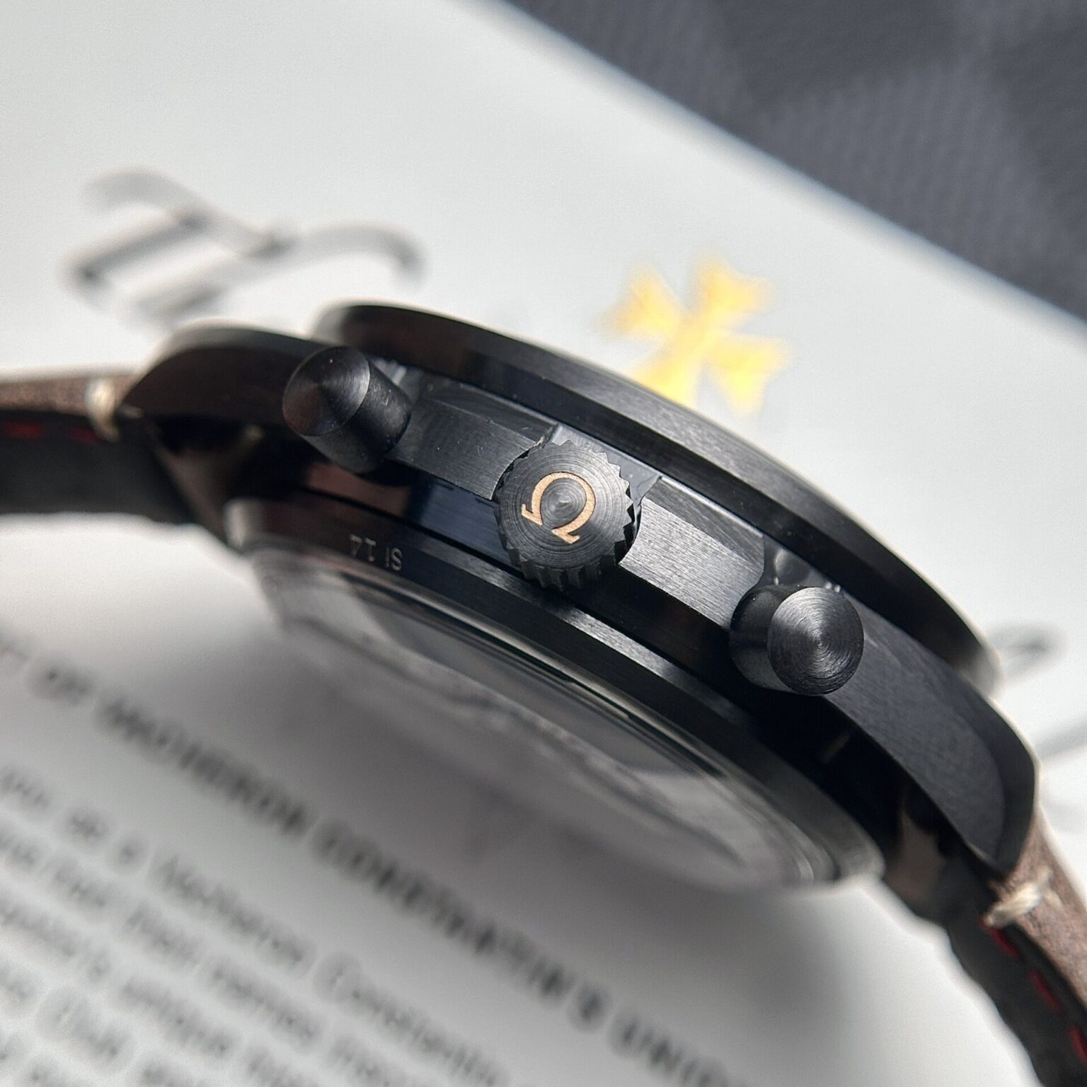 Omega Speedmaster Black OM Swiss 1:1 Grade Watch Ceramic Automatic 44mm - Image 5