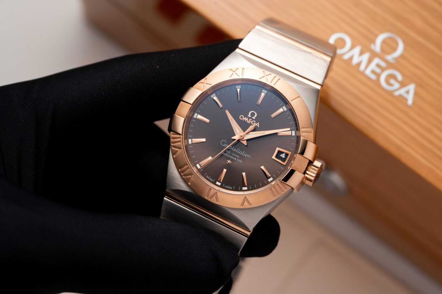 Omega Constellation Swiss 1:1 Grade Watch Brown Dial Automatic 38mm