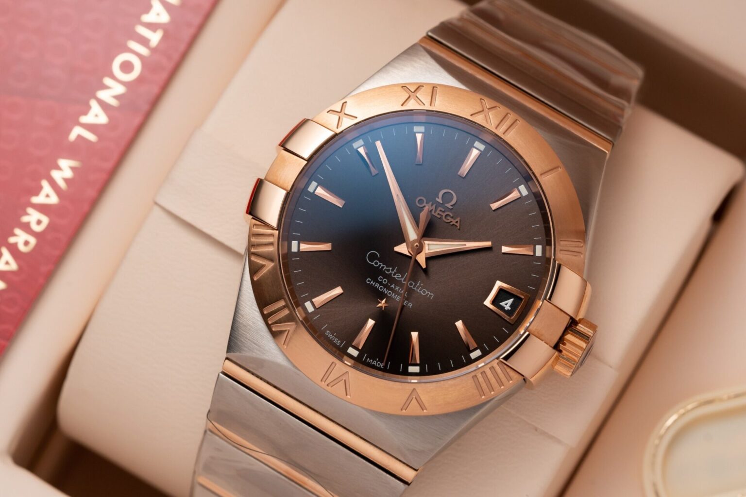Omega Constellation Swiss 1:1 Grade Watch Brown Dial Automatic 38mm - Image 3