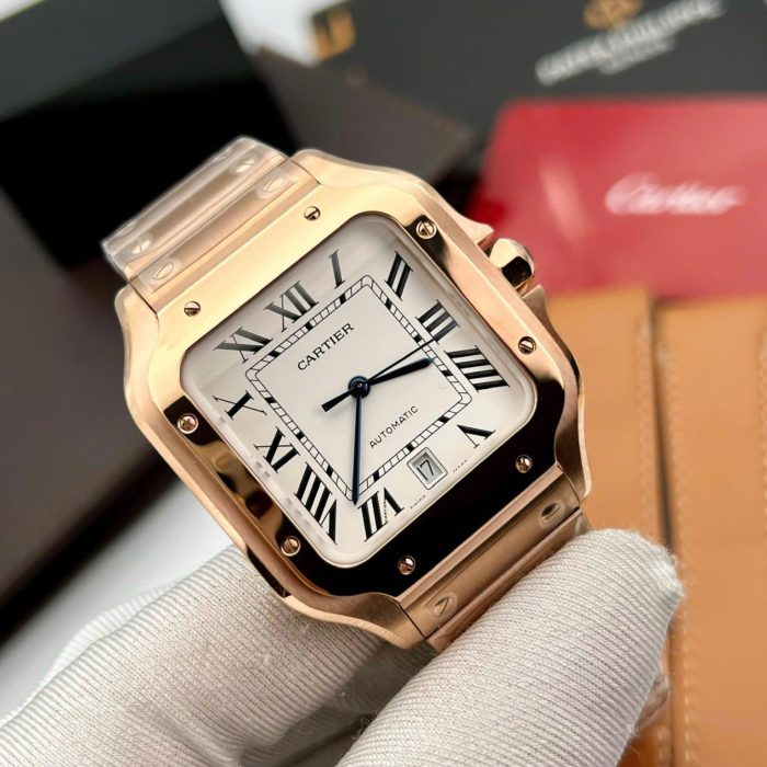 Cartier Santos WGSA0018 Swiss 1:1 Grade Watch Yellow Dial Automatic 39.8mm