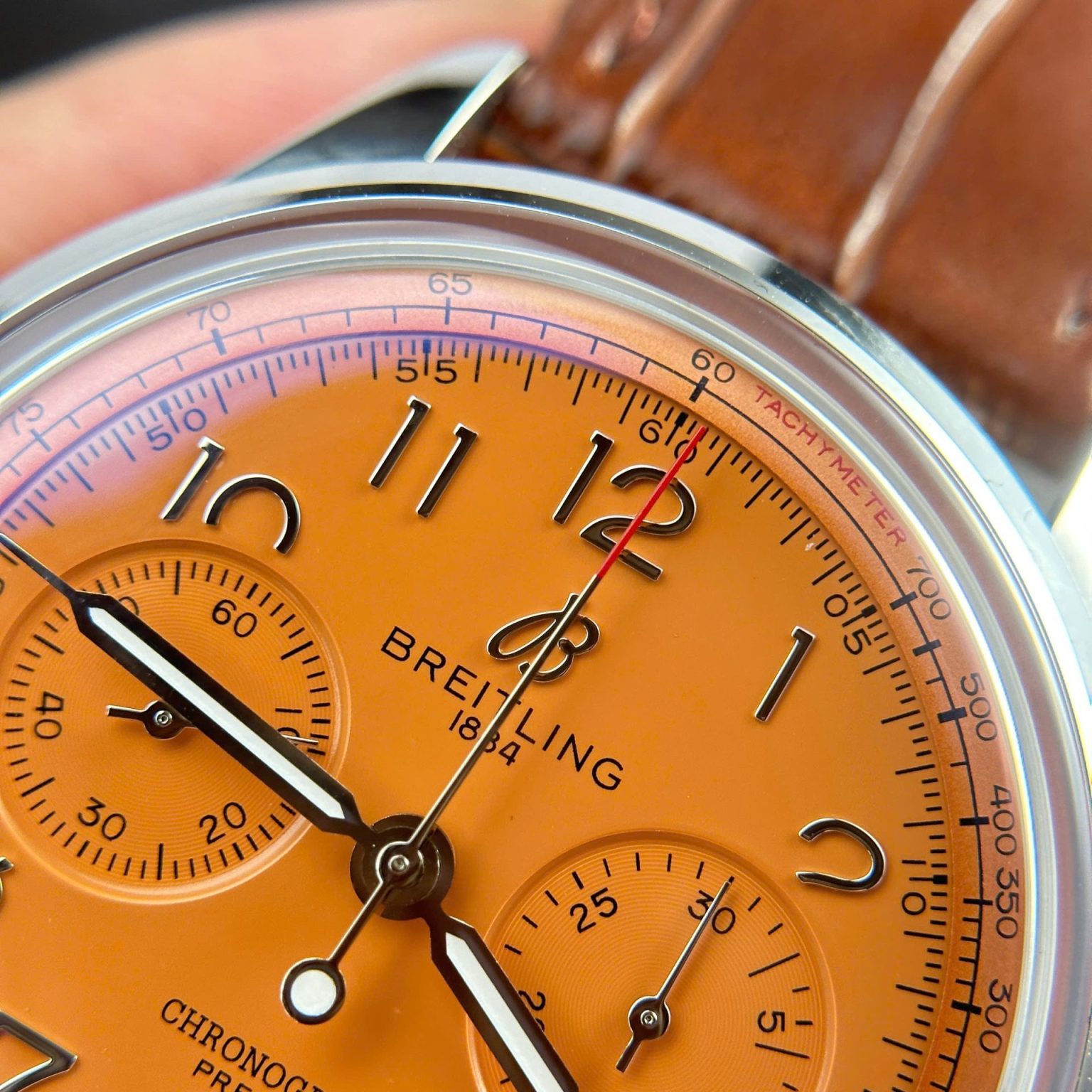 Breitling Premier B01 Chronograph Swiss 1:1 Grade Watch Orange Dial Automatic 42mm - Image 9