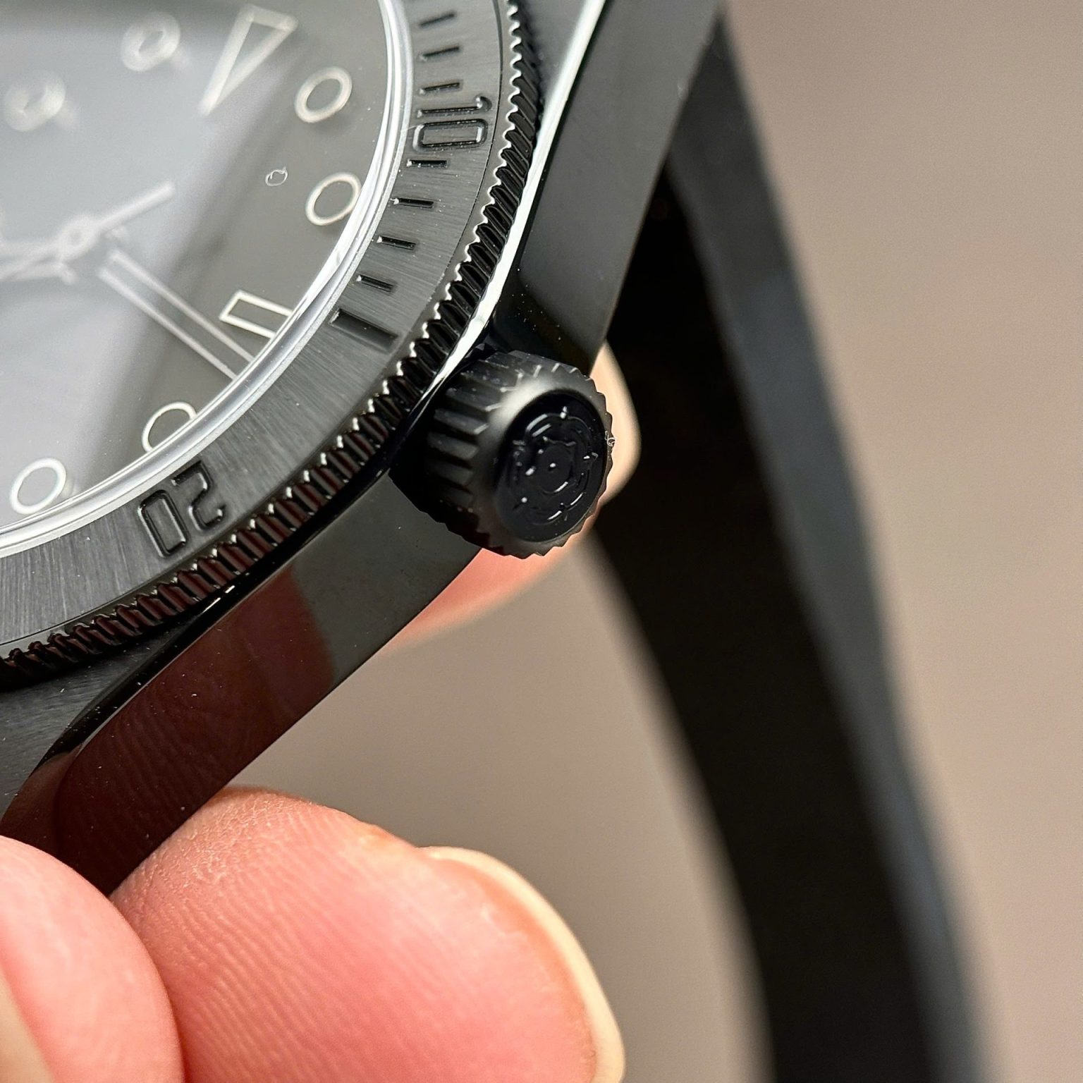 Tudor Black Bay Black Ceramic Swiss 1:1 Grade Watch Leather Strap Automatic 41mm - Image 5