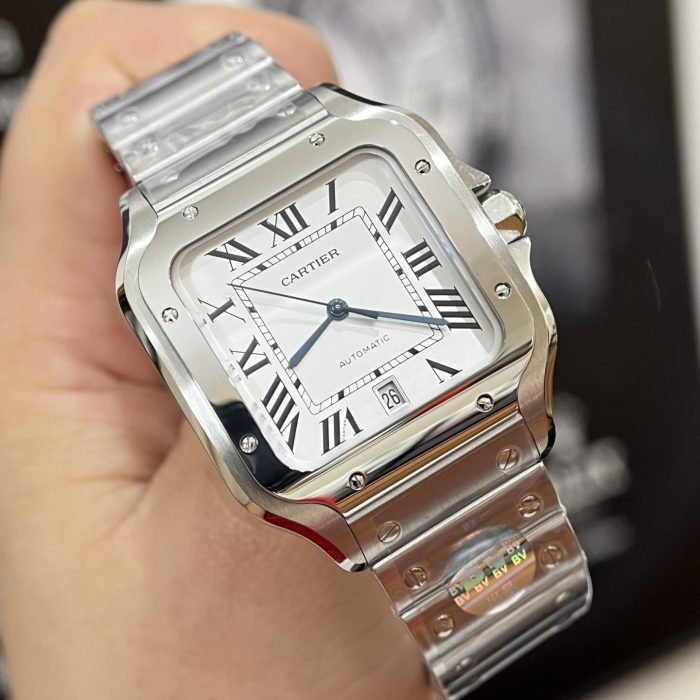 Cartier Santos WSSA0018 Swiss 1:1 Grade Replica Watch White Dial 39.8mm