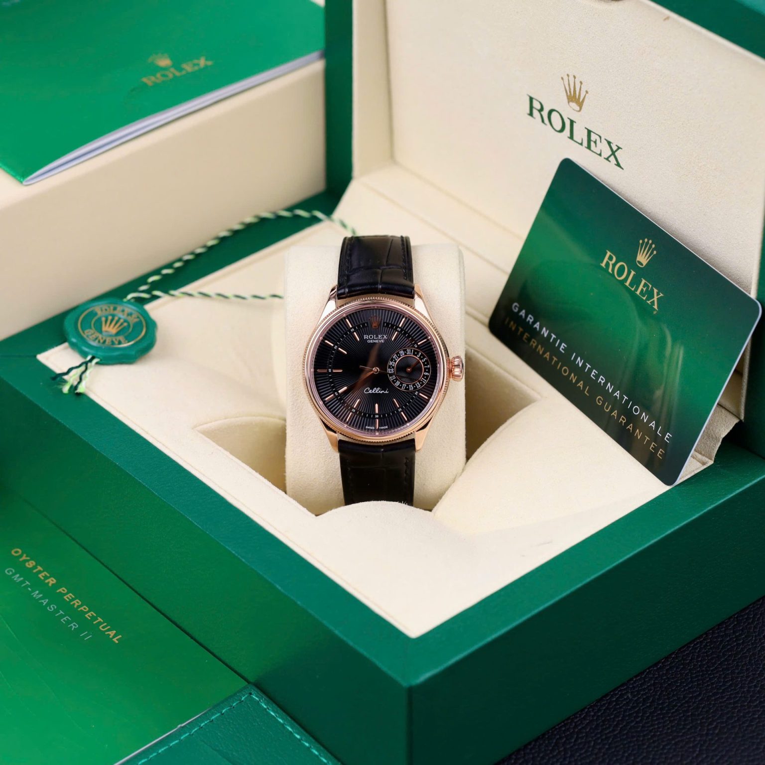 Rolex Cellini 50515 Swiss 1:1 Grade Replica Watch Black Dial 39mm - Image 6