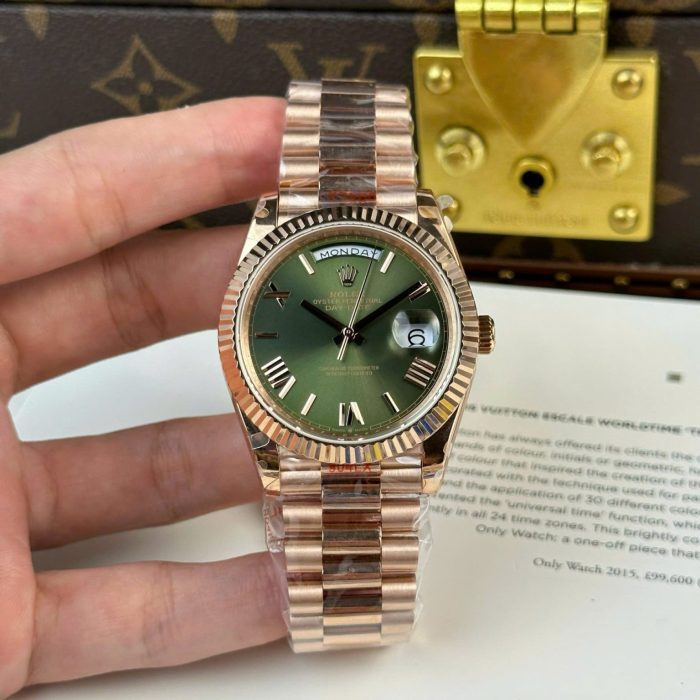 Rolex Day-Date Green Dial 40mm Swiss 1:1 Grade Knock Off Watch