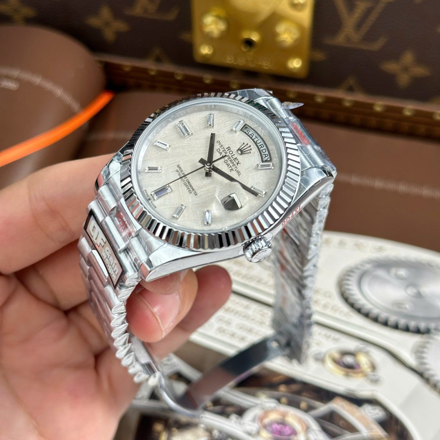 Rolex Day-Date Meteorite Dial 40mm Swiss 1:1 Grade Luxury Watch - Image 3