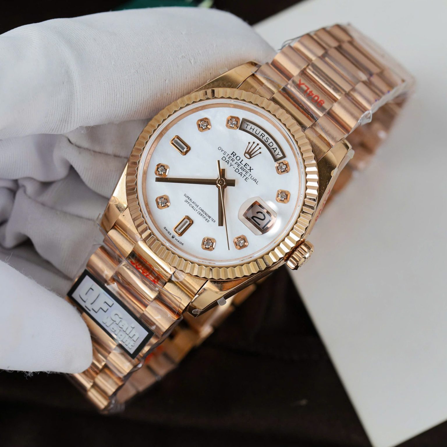 Rolex Day-Date 128235 MOP Dial 36mm Swiss 1:1 Grade Luxury Watch - Image 2