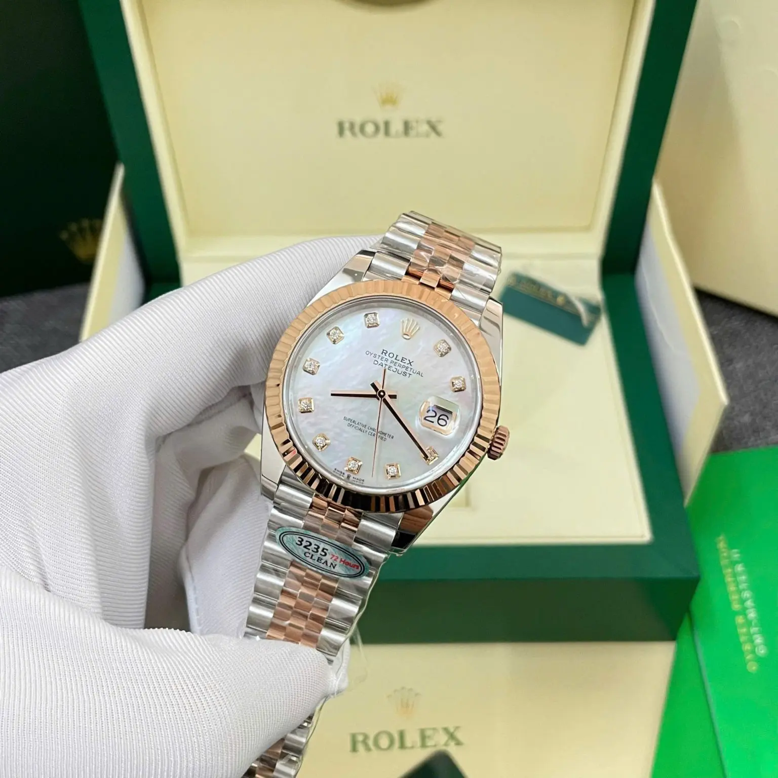 Rolex Datejust 126331 Mother of Pearl Dial 41mm Swiss 1:1 Grade Luxury Watch - Image 3