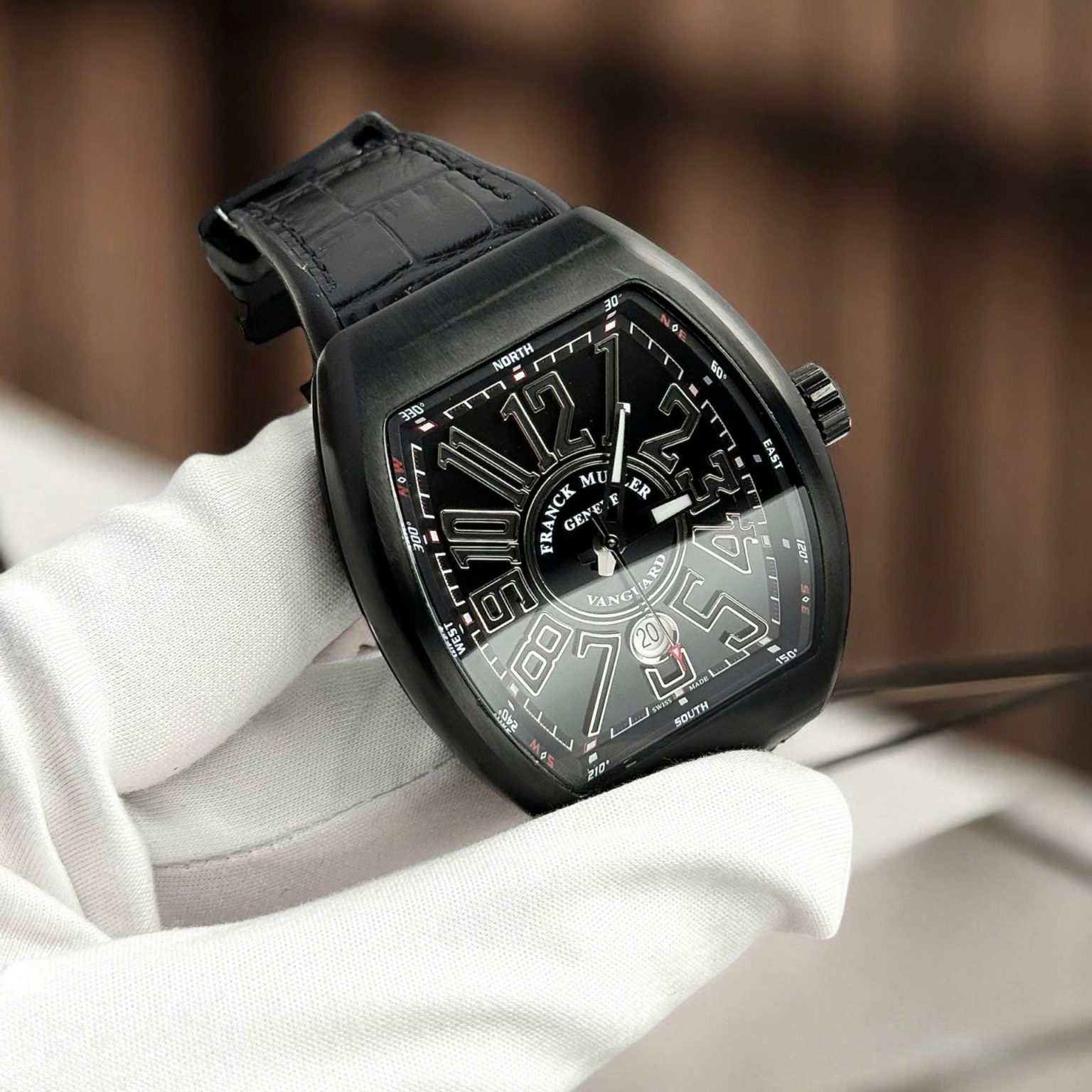 Franck Muller Vanguard V45 Black Dial 45mm Swiss 1:1 Grade Luxury Watch - Image 2
