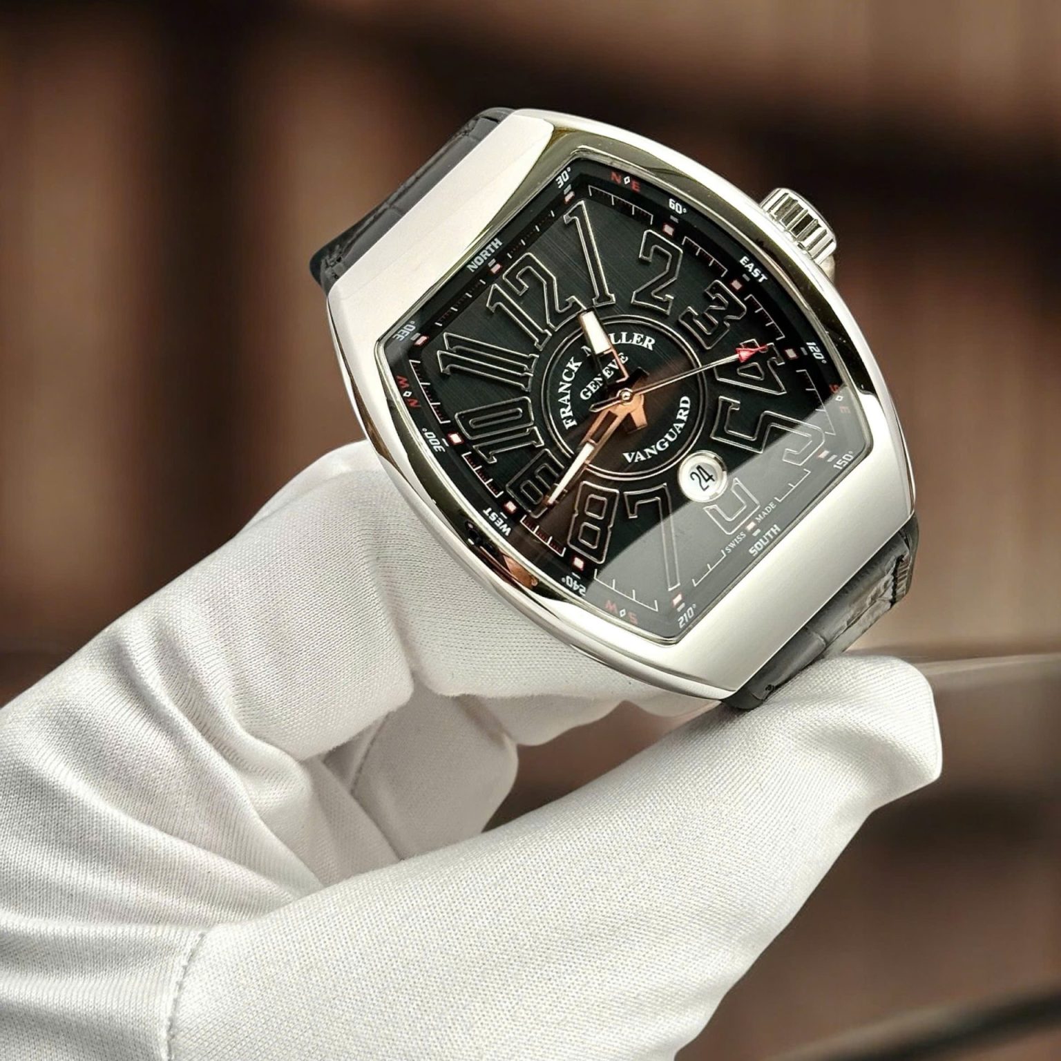 Franck Muller Vanguard V45 Black Dial 45mm Swiss 1:1 Grade Luxury Watch - Image 2