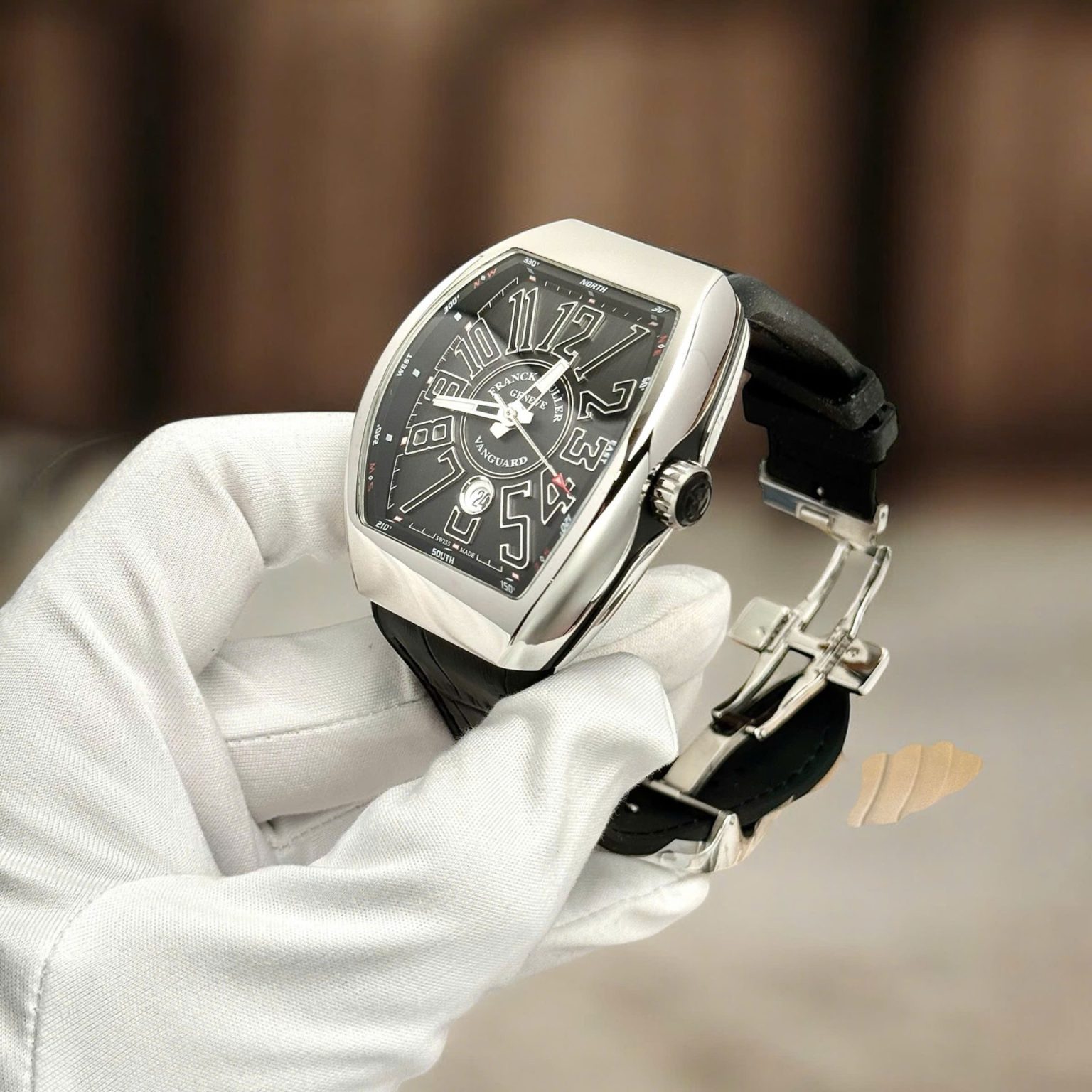 Franck Muller Vanguard V45 Black Dial 45mm Swiss 1:1 Grade Luxury Watch - Image 3