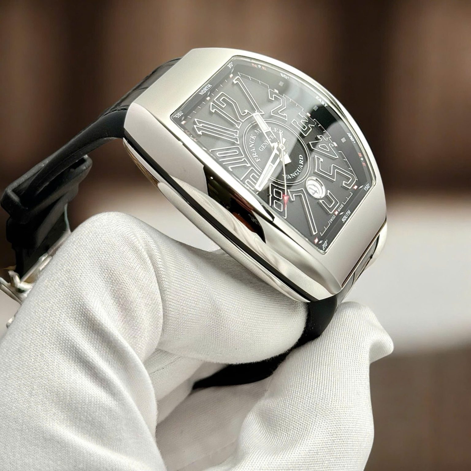 Franck Muller Vanguard V45 Black Dial 45mm Swiss 1:1 Grade Luxury Watch - Image 4