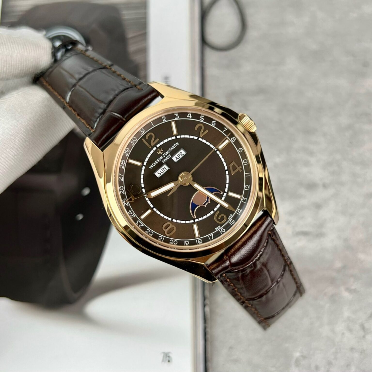 Vacheron Constantin Fiftysix 4000E Chocolate Dial 40mm Swiss 1:1 Grade Luxury Watch - Image 2