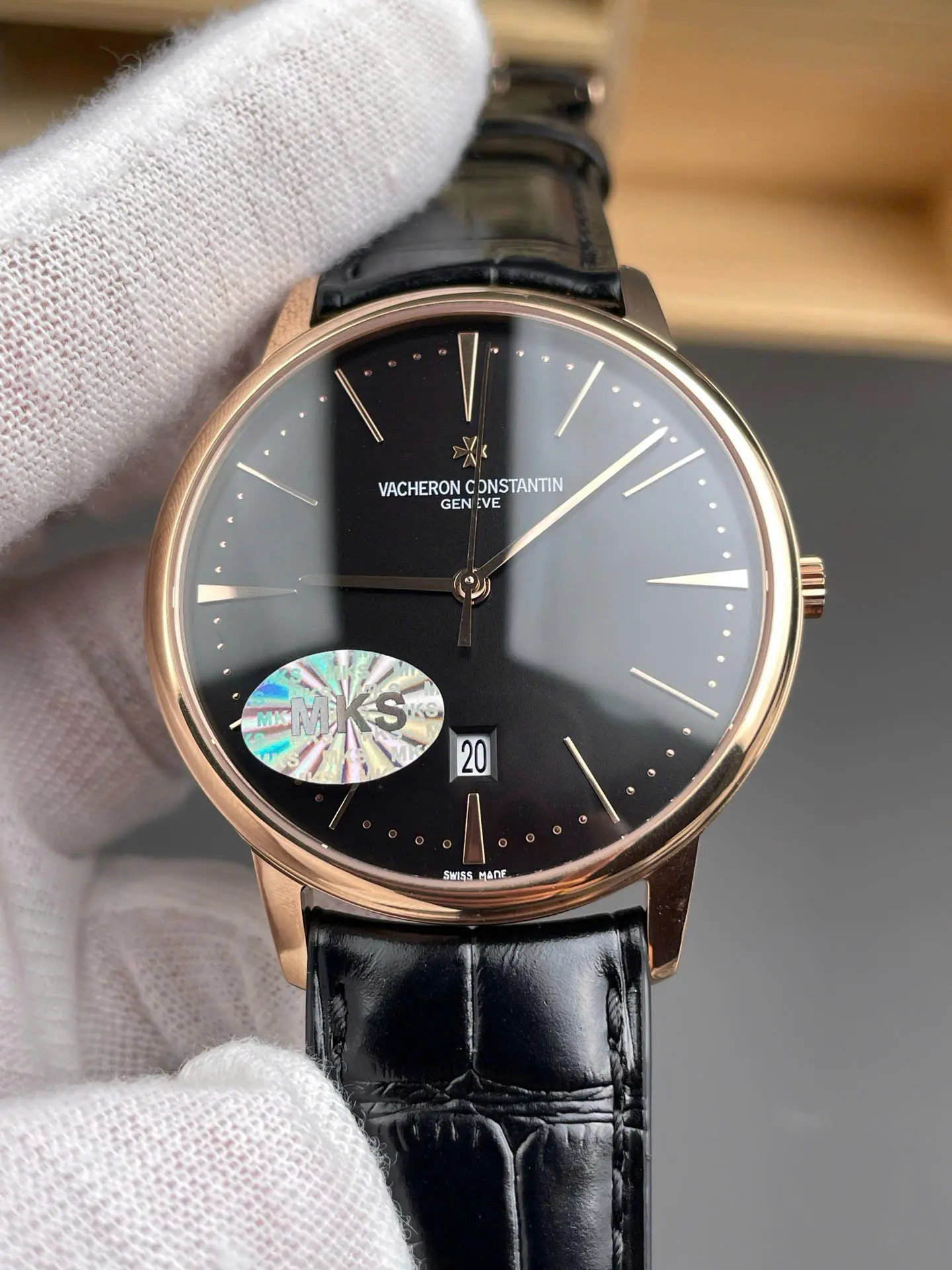 Vacheron Constantin Patrimony 85180 Black Dial 40mm Swiss 1:1 Grade Luxury Watch - Image 4