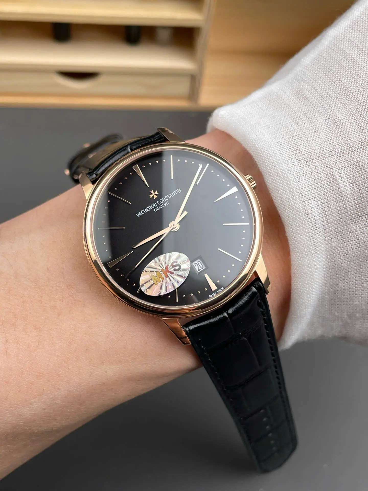 Vacheron Constantin Patrimony 85180 Black Dial 40mm Swiss 1:1 Grade Luxury Watch - Image 5