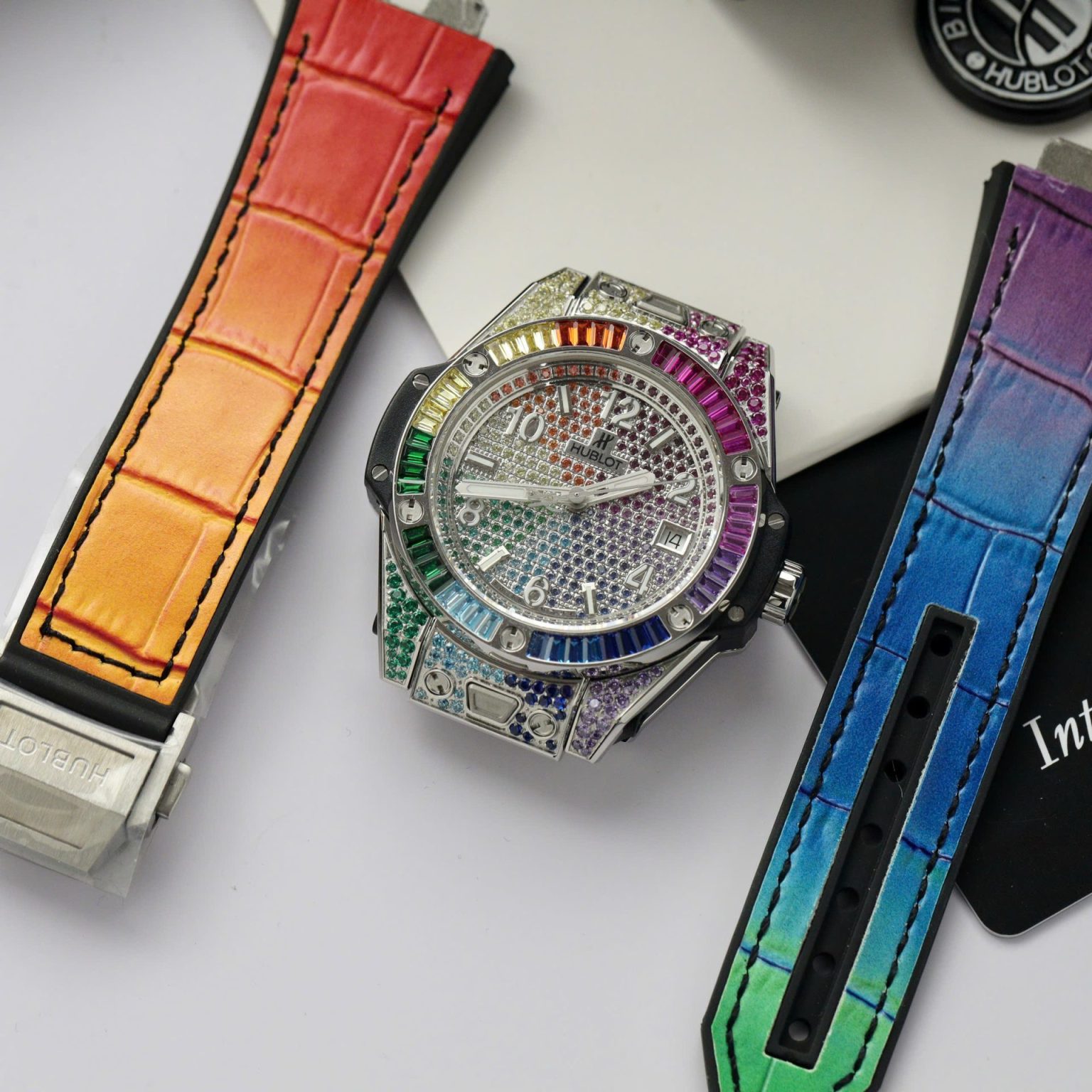 Hublot Big Bang One Click Rainbow 39mm Swiss 1:1 Grade Luxury Watch - Image 3