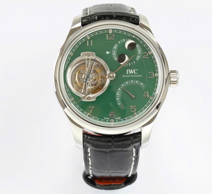 IWC Portugieser Constant-Force Tourbillon Edition “150 Years” Green Dial 46mm Swiss 1:1 Grade