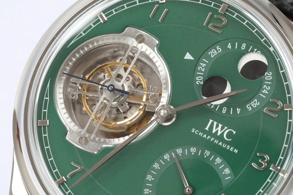 IWC Portugieser Constant-Force Tourbillon Edition “150 Years” Green Dial 46mm Swiss 1:1 Grade - Image 4