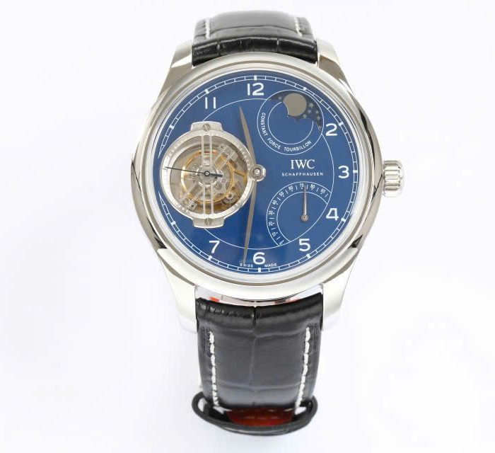 IWC Portugieser Constant-Force Tourbillon Edition “150 Years” Blue Dial 46mm Swiss 1:1 Grade Watch