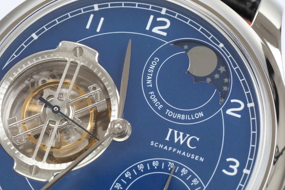 IWC Portugieser Constant-Force Tourbillon Edition “150 Years” Blue Dial 46mm Swiss 1:1 Grade Watch - Image 5