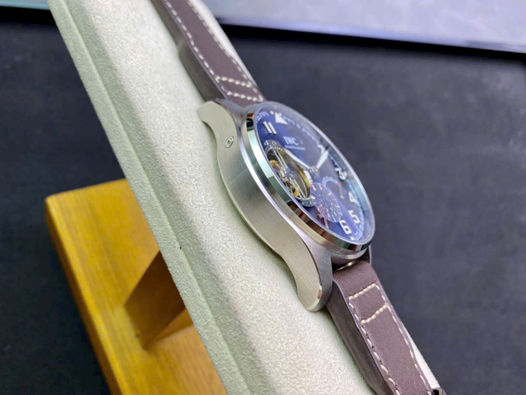 IWC Schaffhausen Tourbillon Moonphase 44mm Swiss 1:1 Grade Watch – Blue Dial - Image 6