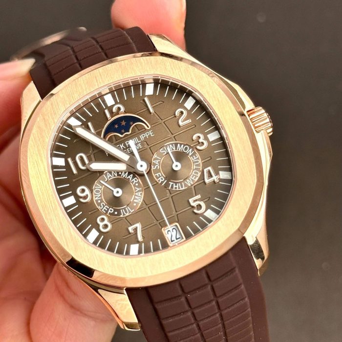 Patek Philippe Aquanaut 5261R Swiss 1:1 Grade – Brown Dial & Rose Gold Tone