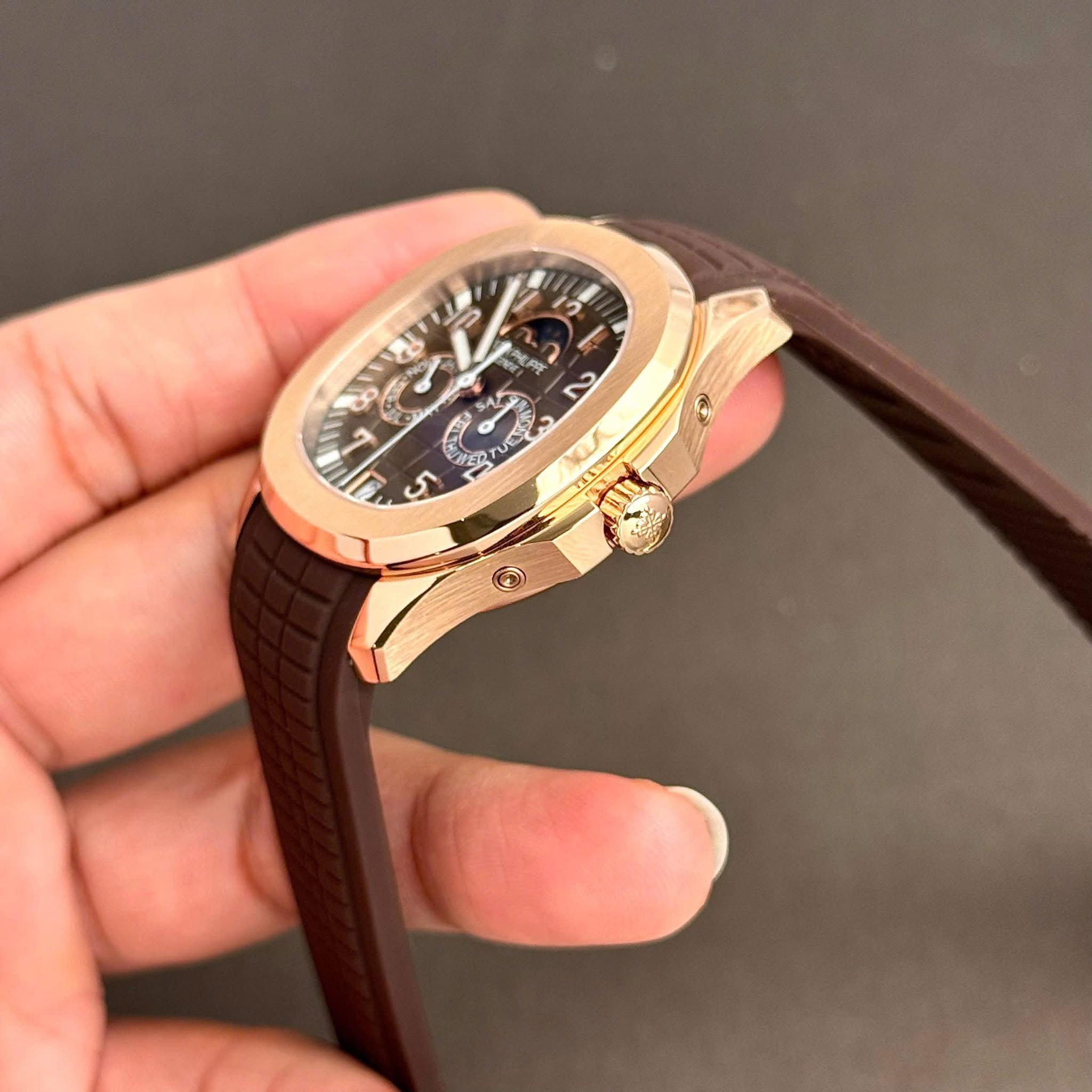 Patek Philippe Aquanaut 5261R Swiss 1:1 Grade – Brown Dial & Rose Gold Tone - Image 3
