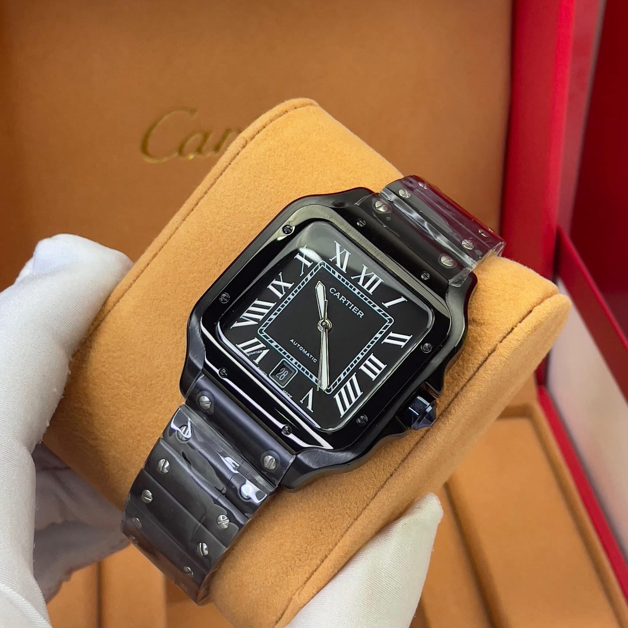Cartier Santos de Cartier WSSA0039 Euro Grade – Black Dial