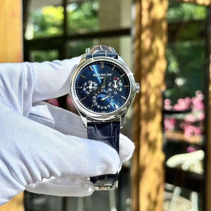 Patek Philippe Grand Complications 5327G-001 Swiss 1:1 Grade – Blue Dial & Silver Bezel
